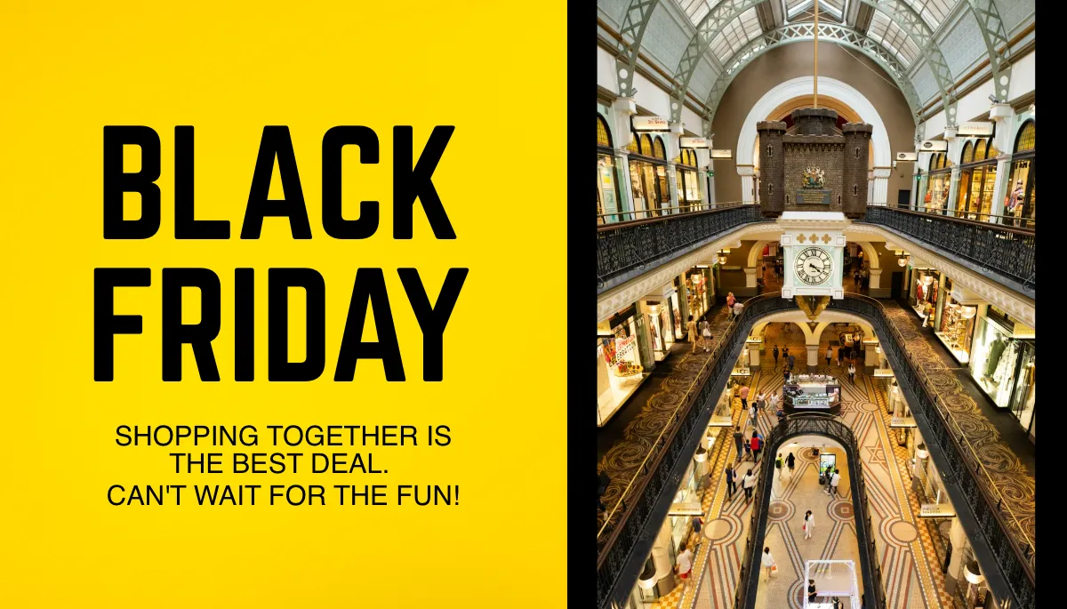 Free Yellow Black Friday  Card Template to Edit Online
