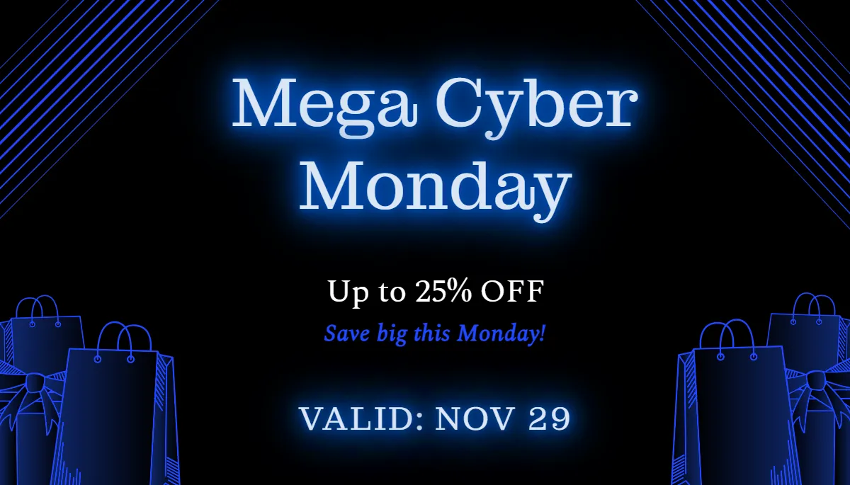 Free Cyber Monday Shopping Card Template to Edit Online