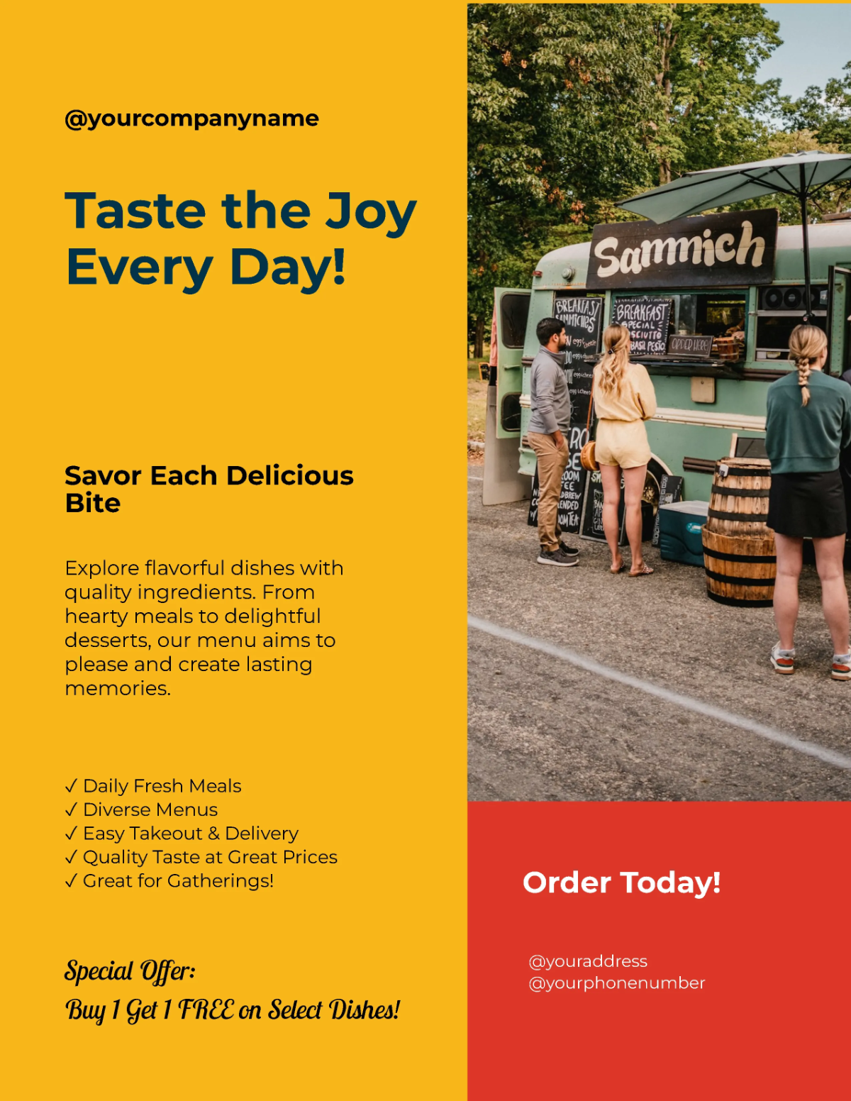 Free Fundraiser Food Truck Flyer Template to Edit Online Free Fundraiser Food Truck Flyer Template to Edit Online