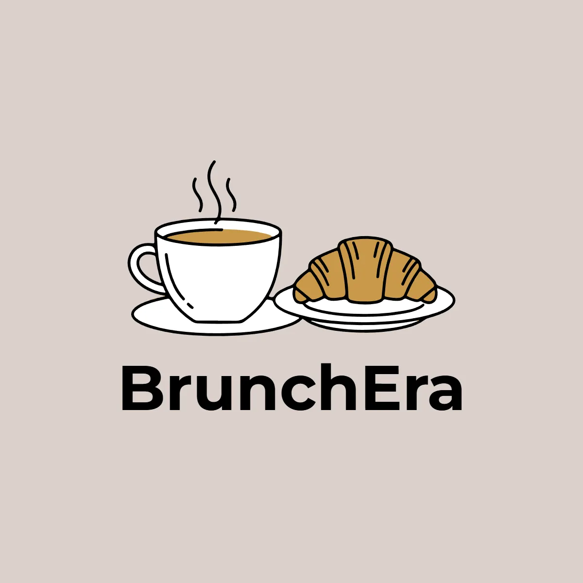 Free Brunch Café Logo Template to Edit Online