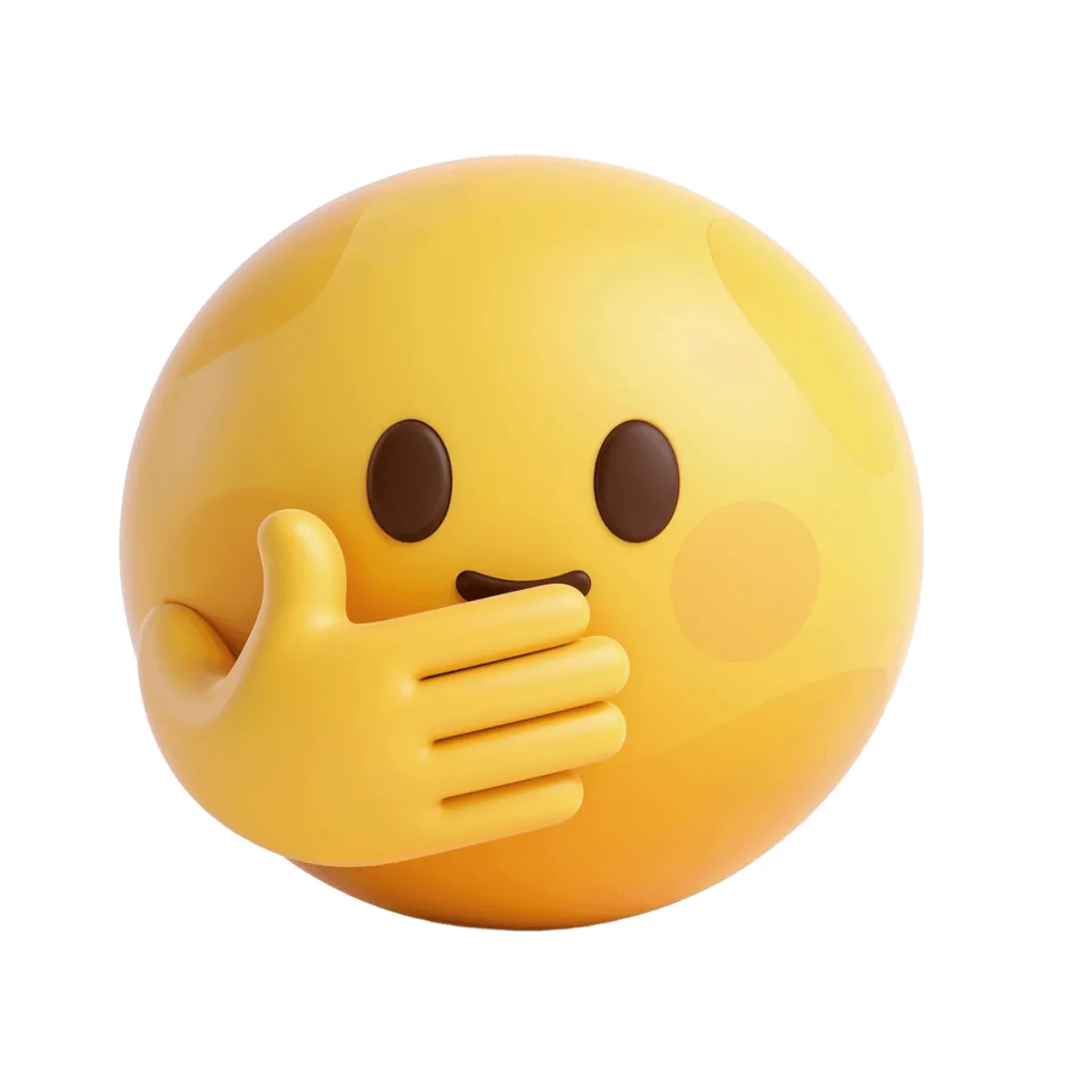 Free Hand Over Mouth Emoji Template to Edit Online