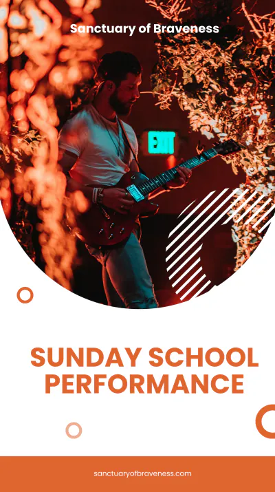 Free Sunday School Instagram Story Template to Edit Online