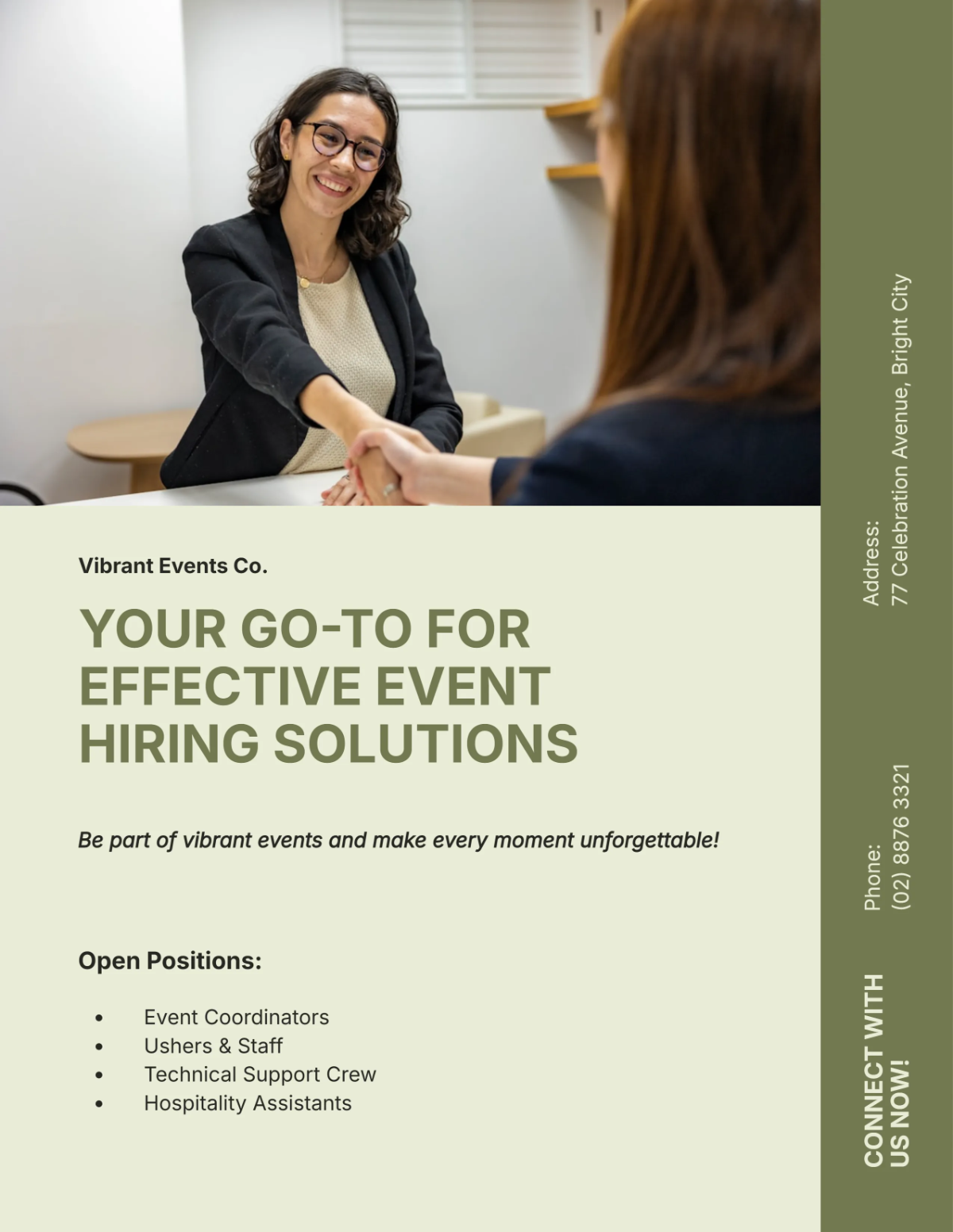 Free Colorful Event Hiring Flyer Template to Edit Online Free Colorful Event Hiring Flyer Template to Edit Online