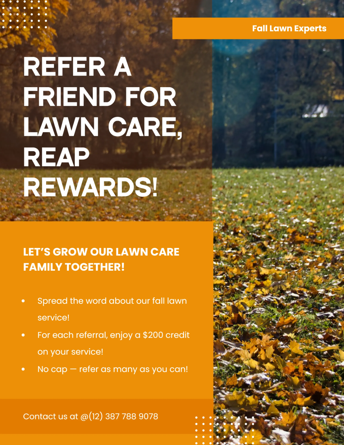 Free Fall Lawn Care Flyer Template to Edit Online Free Fall Lawn Care Flyer Template to Edit Online