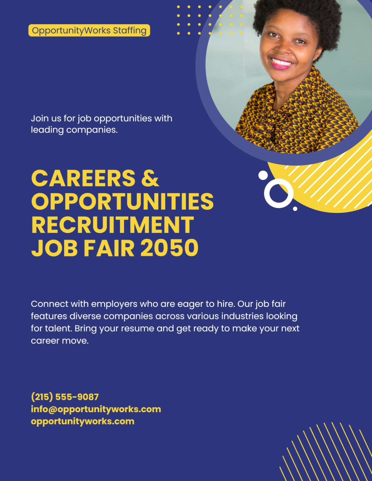 Free Colorful Youth Job Fair Flyer Template to Edit Online