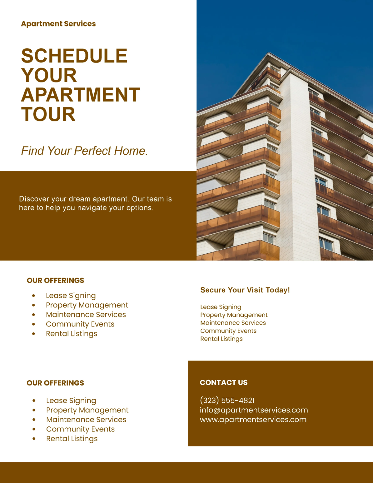 Free Apartment Service Flyer Template to Edit Online