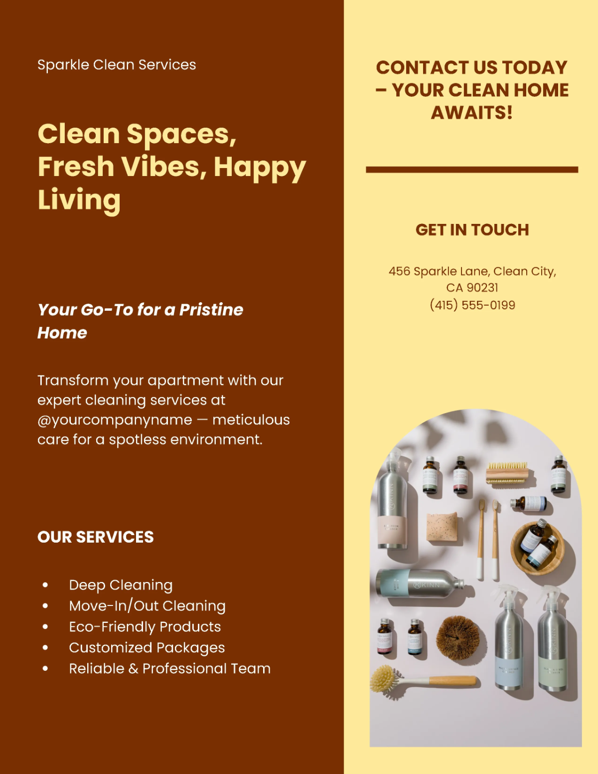 Free Apartment Cleaning Flyer Template to Edit Online Free Apartment Cleaning Flyer Template to Edit Online
