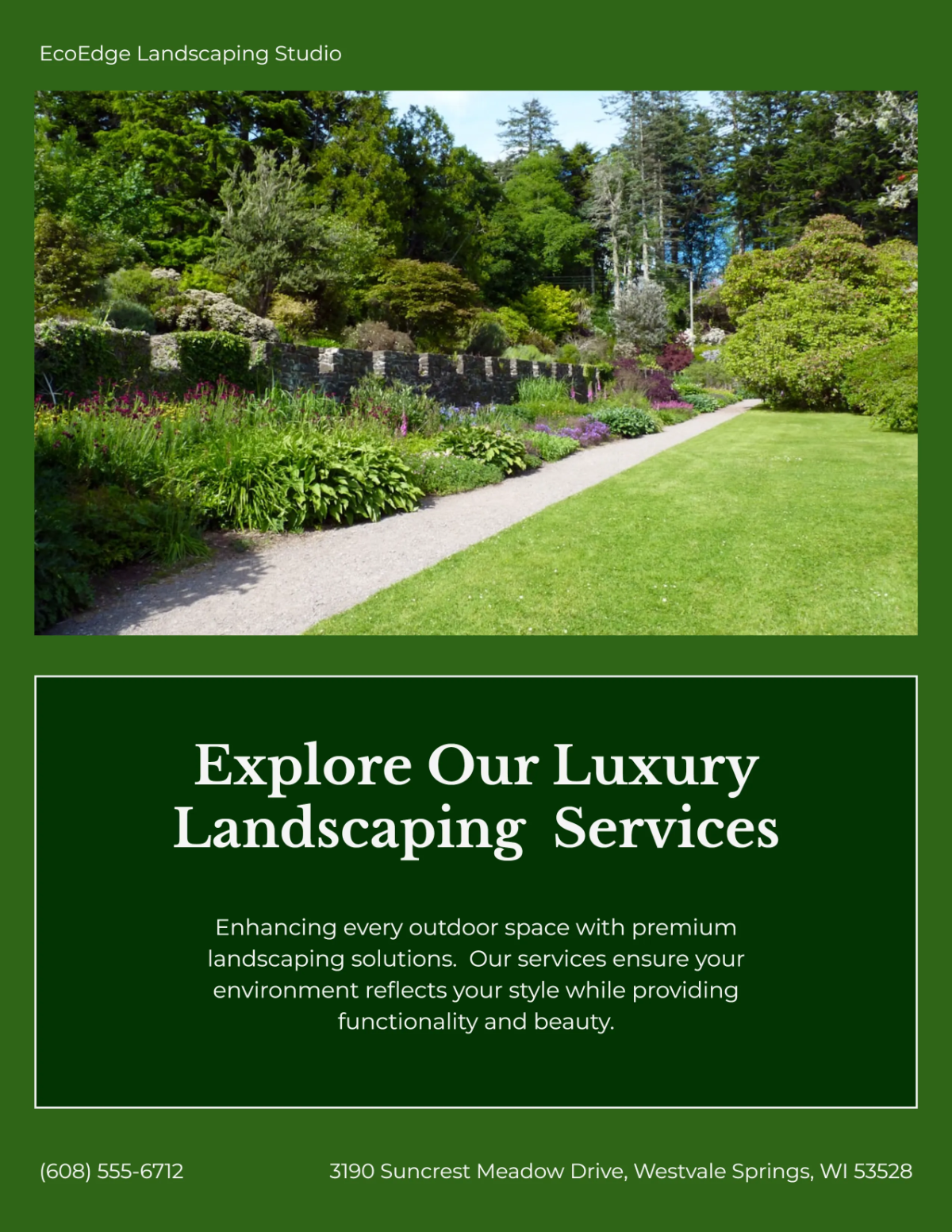Free Luxury Landscaping Flyer Template to Edit Online Free Luxury Landscaping Flyer Template to Edit Online
