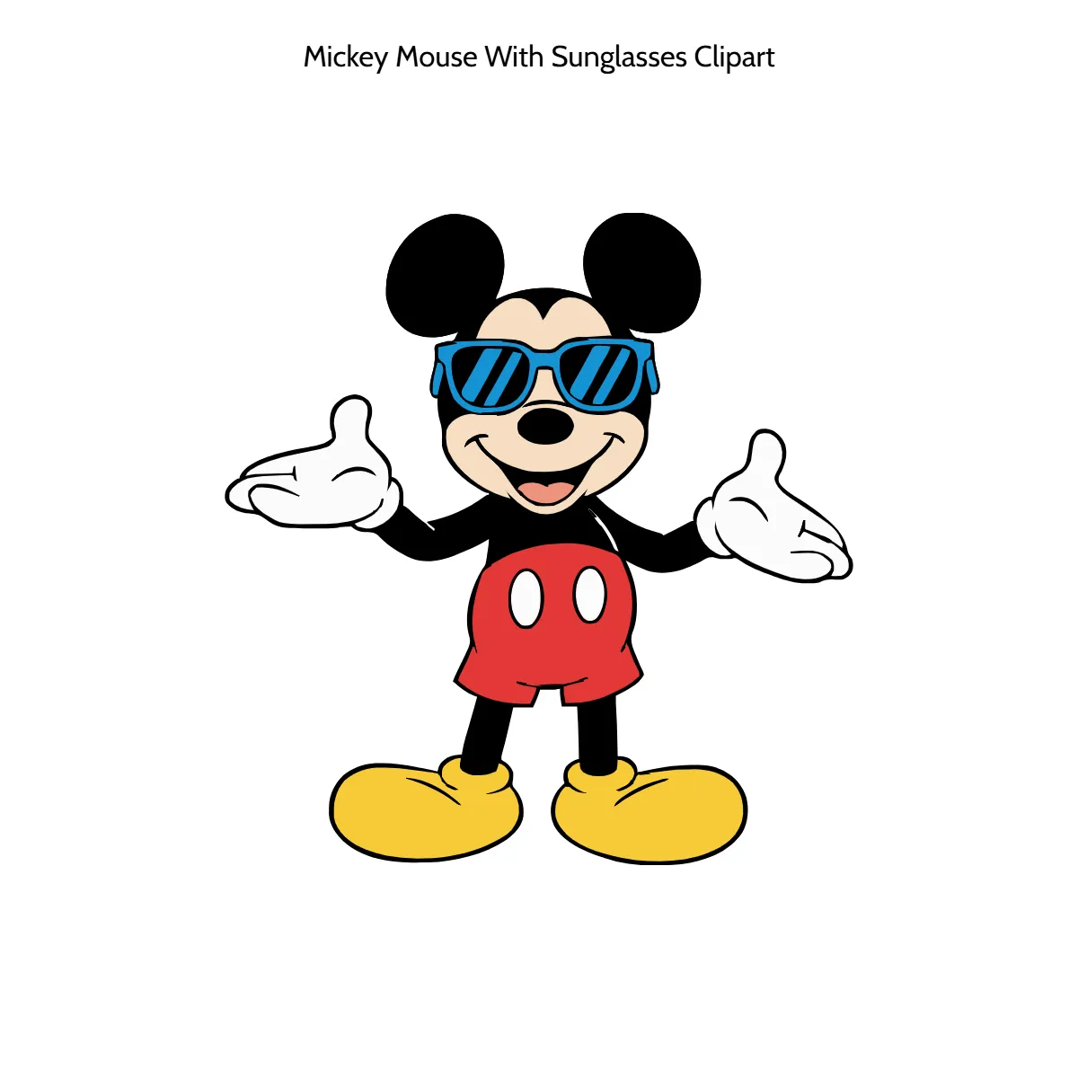 Free Mickey Mouse With Sunglasses Clipart Template to Edit Online Free Mickey Mouse With Sunglasses Clipart Template to Edit Online