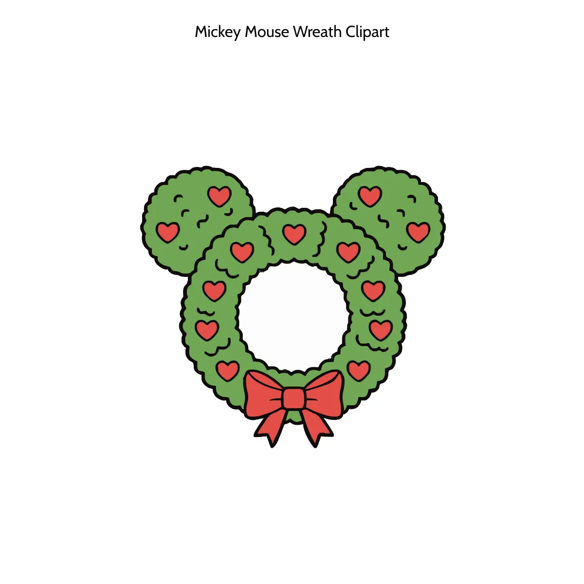 Free Mickey Mouse Wreath Clipart Template to Edit Online Free Mickey Mouse Wreath Clipart Template to Edit Online