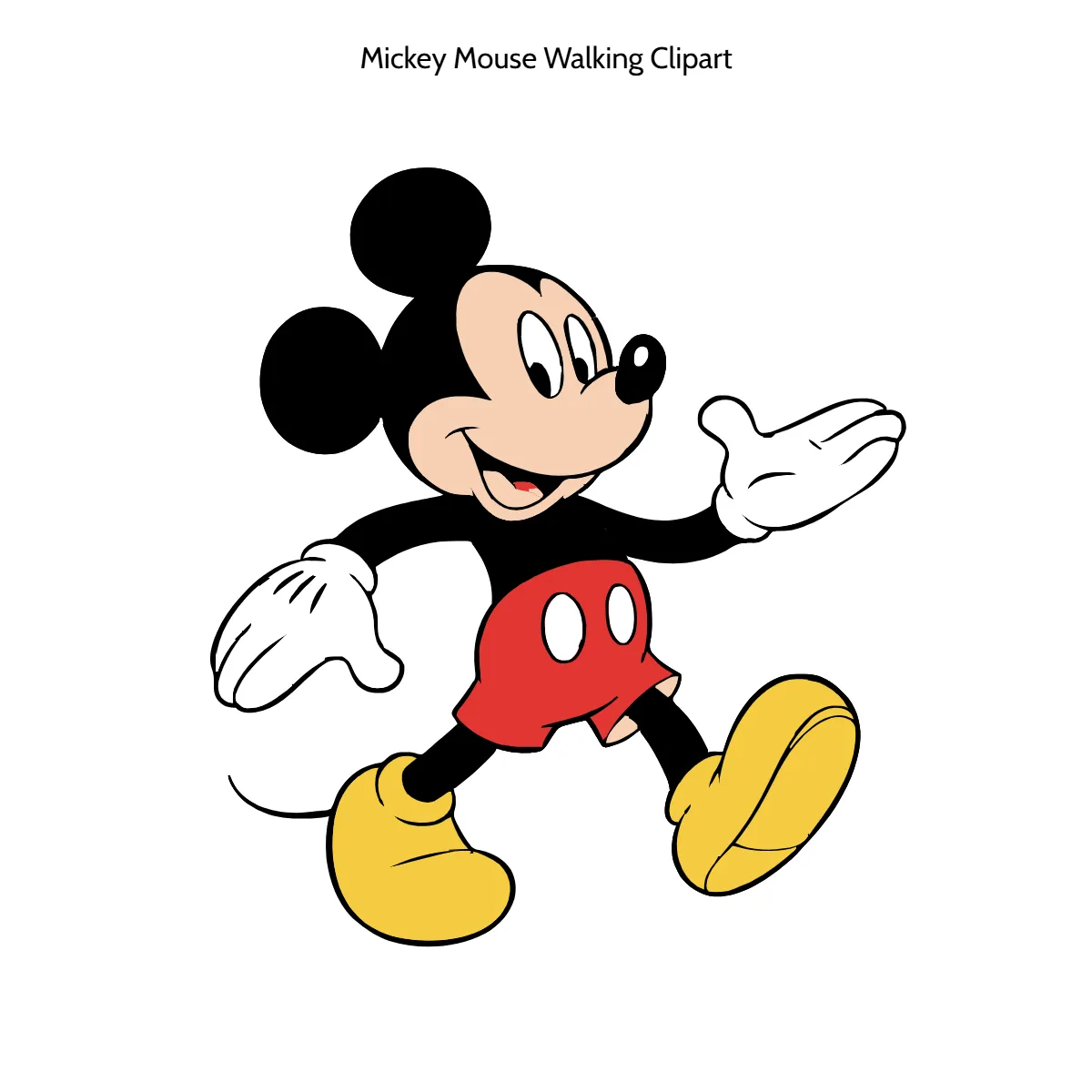 Free Mickey Mouse Walking Clipart Template to Edit Online Free Mickey Mouse Walking Clipart Template to Edit Online