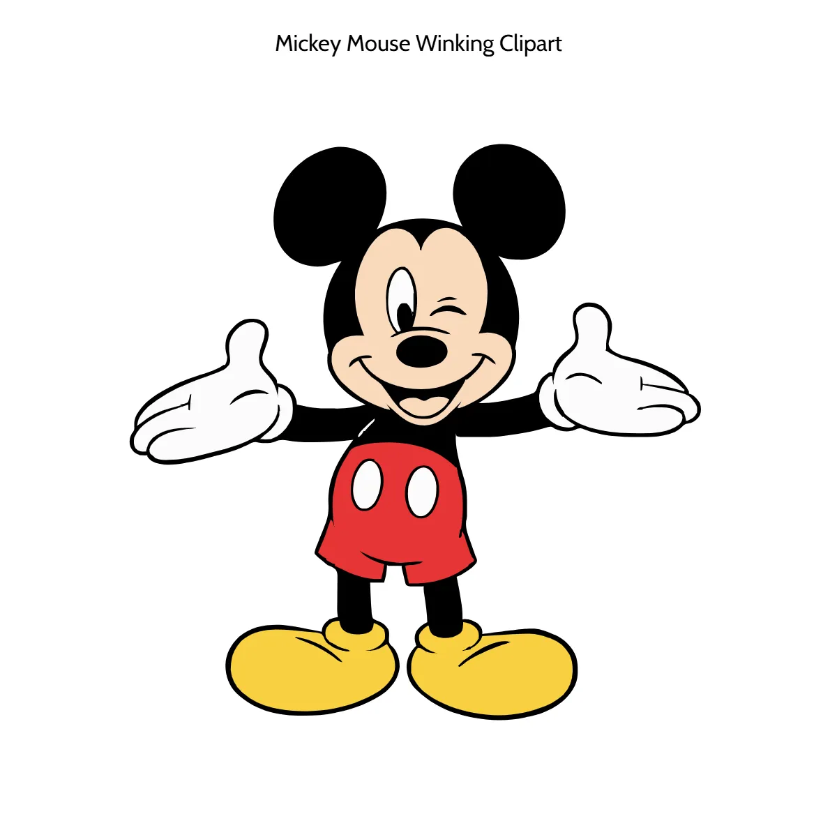 Free Mickey Mouse Winking Clipart Template to Edit Online Free Mickey Mouse Winking Clipart Template to Edit Online