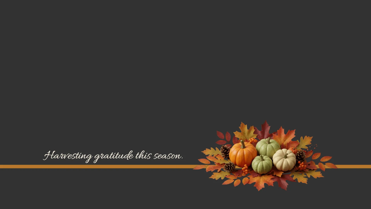 Free Thanksgiving Minimalist Desktop Wallpaper Template