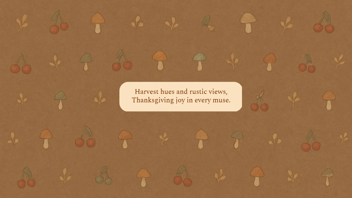 Free Rustic Thanksgiving Desktop Wallpaper Template to Edit Online