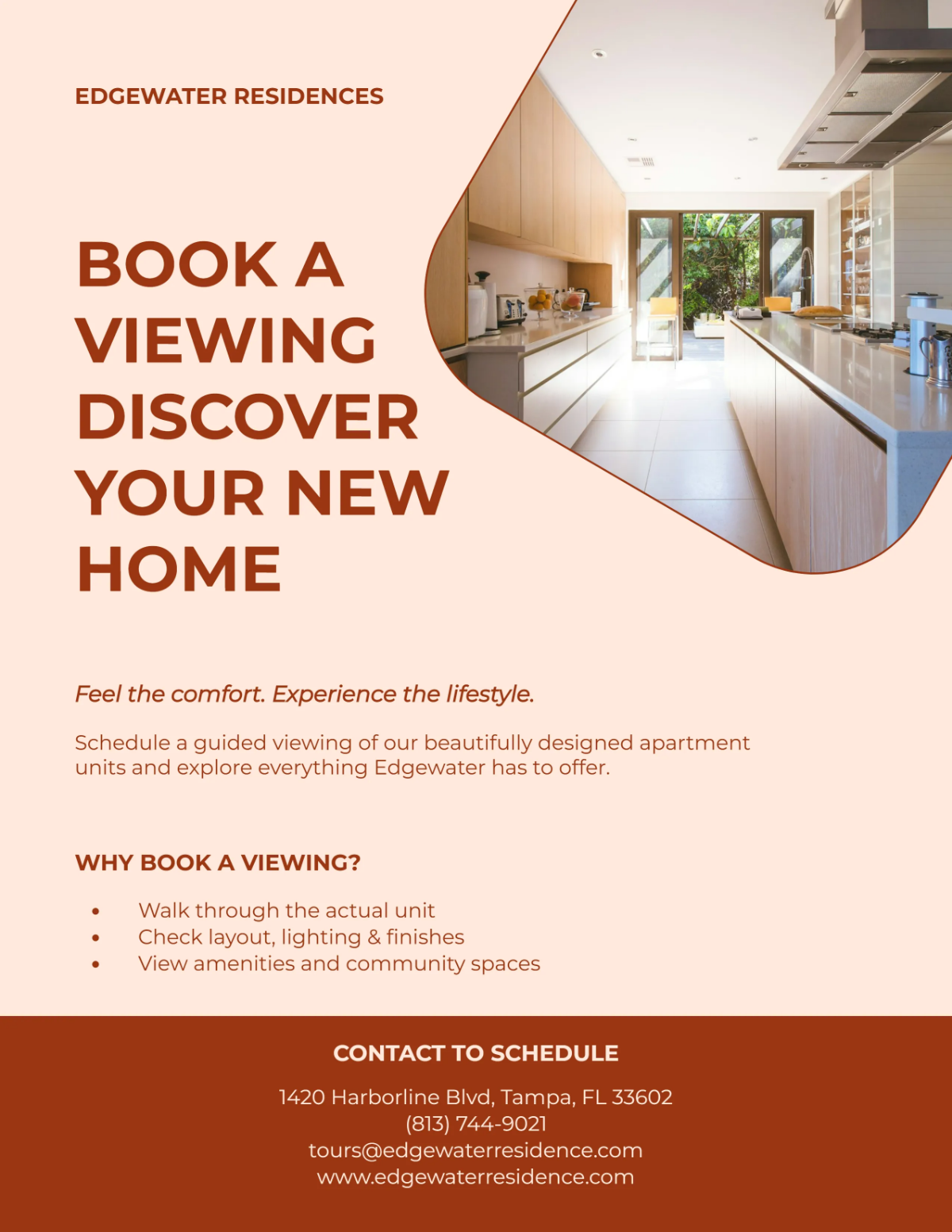 Book a Viewing Apartment Flyer Template