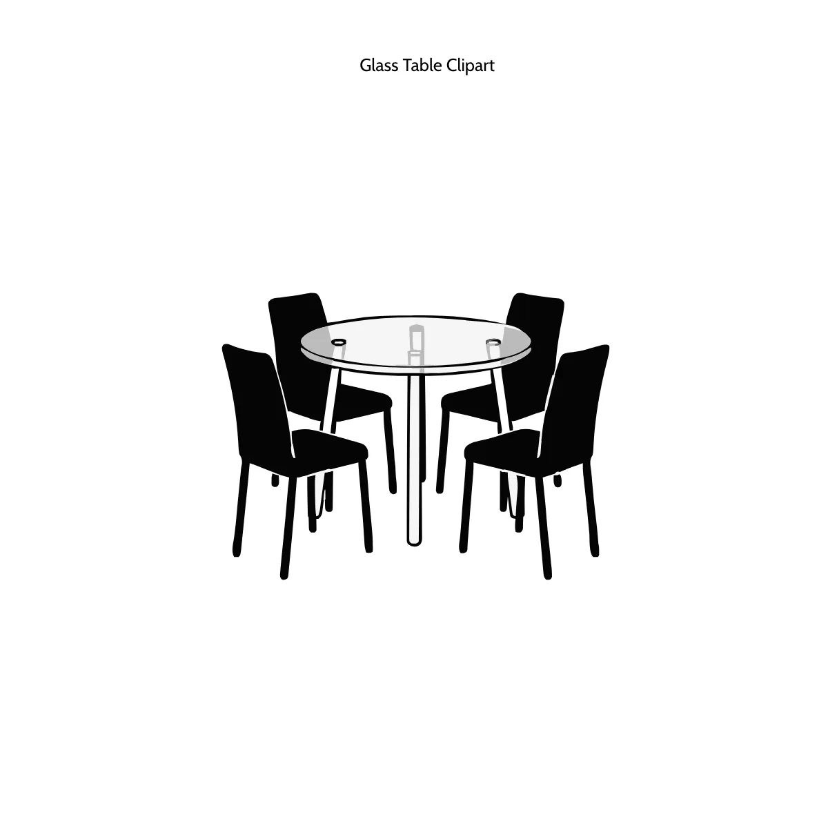 Free Glass Table Clipart Template to Edit Online