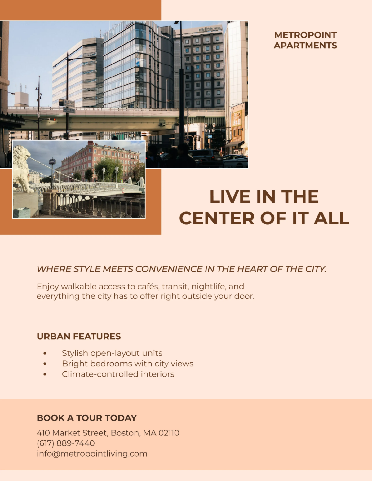 Free Urban Apartment Flyer Template to Edit Online