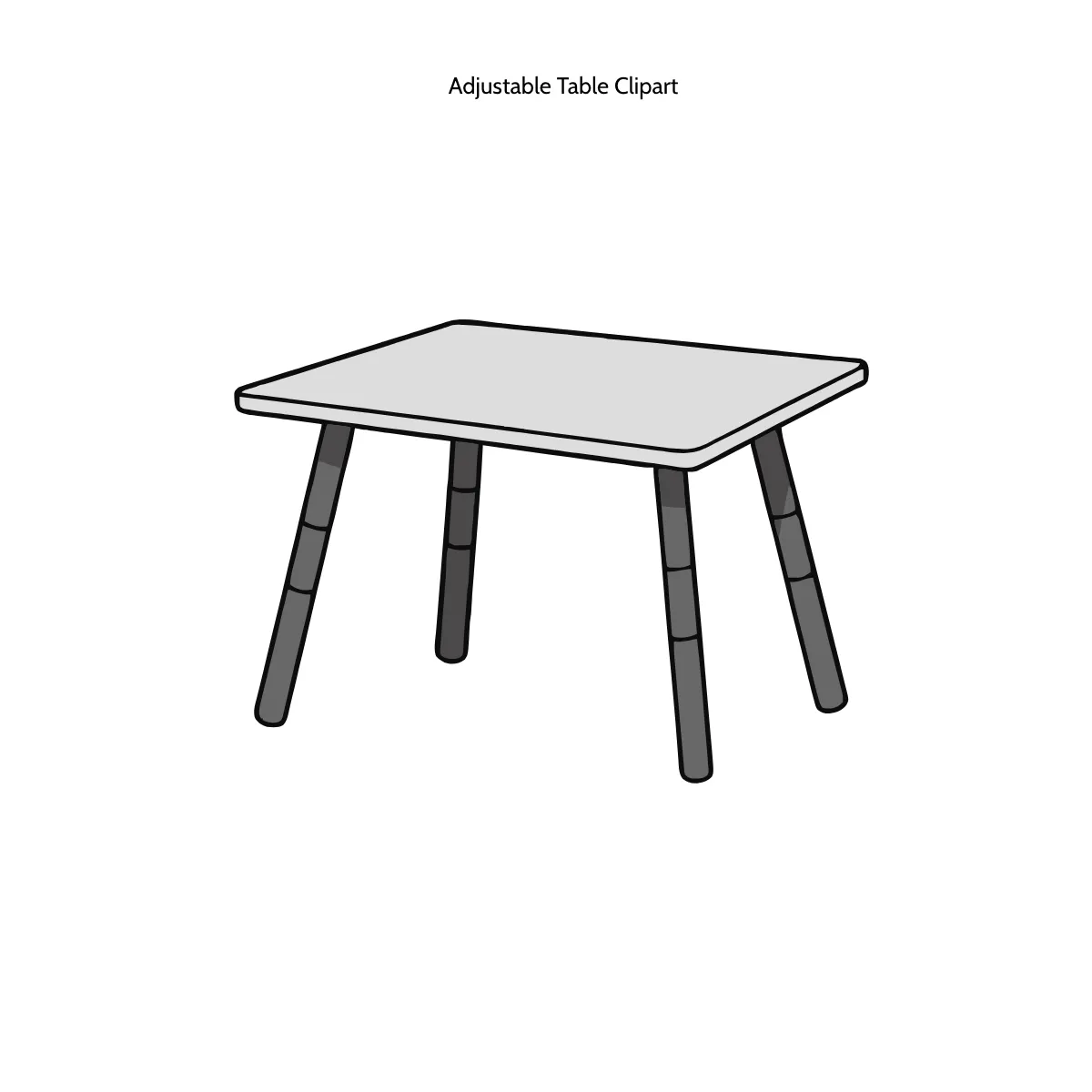 Free Adjustable Table Clipart Template to Edit Online