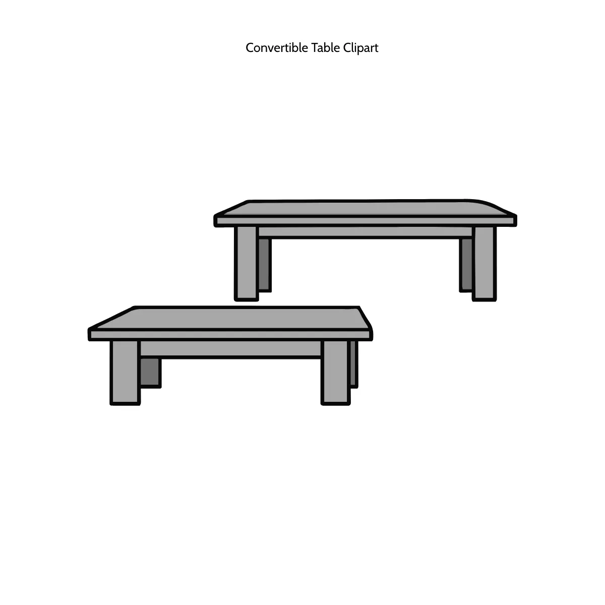 Free Convertible Table Clipart Template to Edit Online