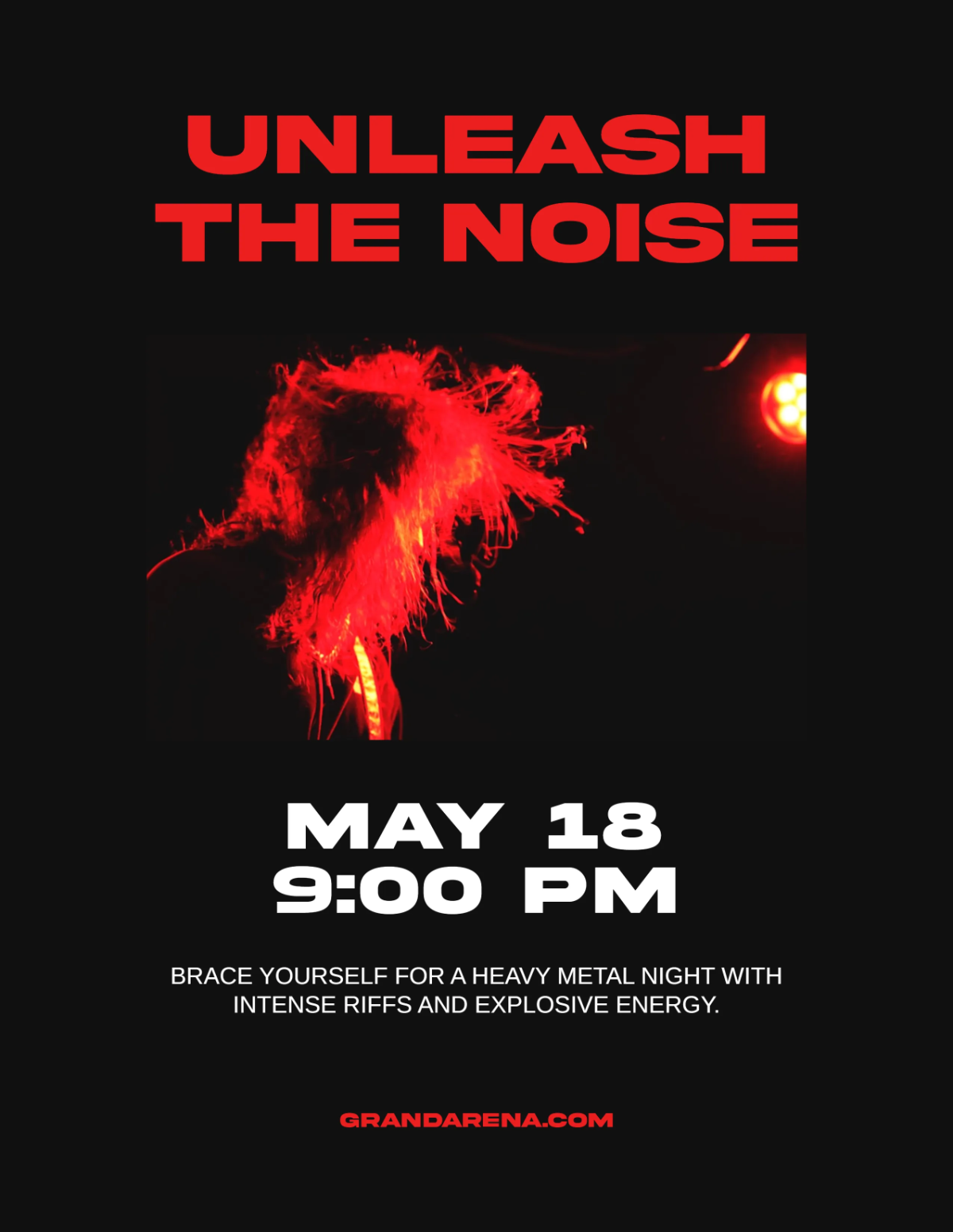 Free Metal Band Flyer Template to Edit Online