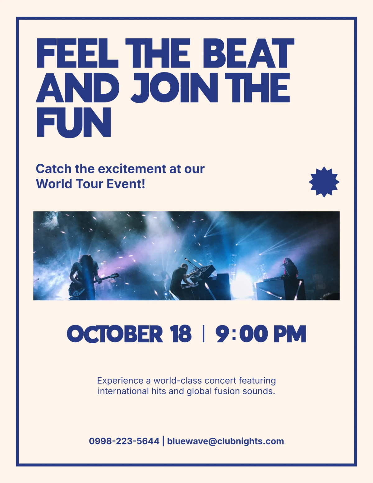 World Tour Band Flyer Template to Download