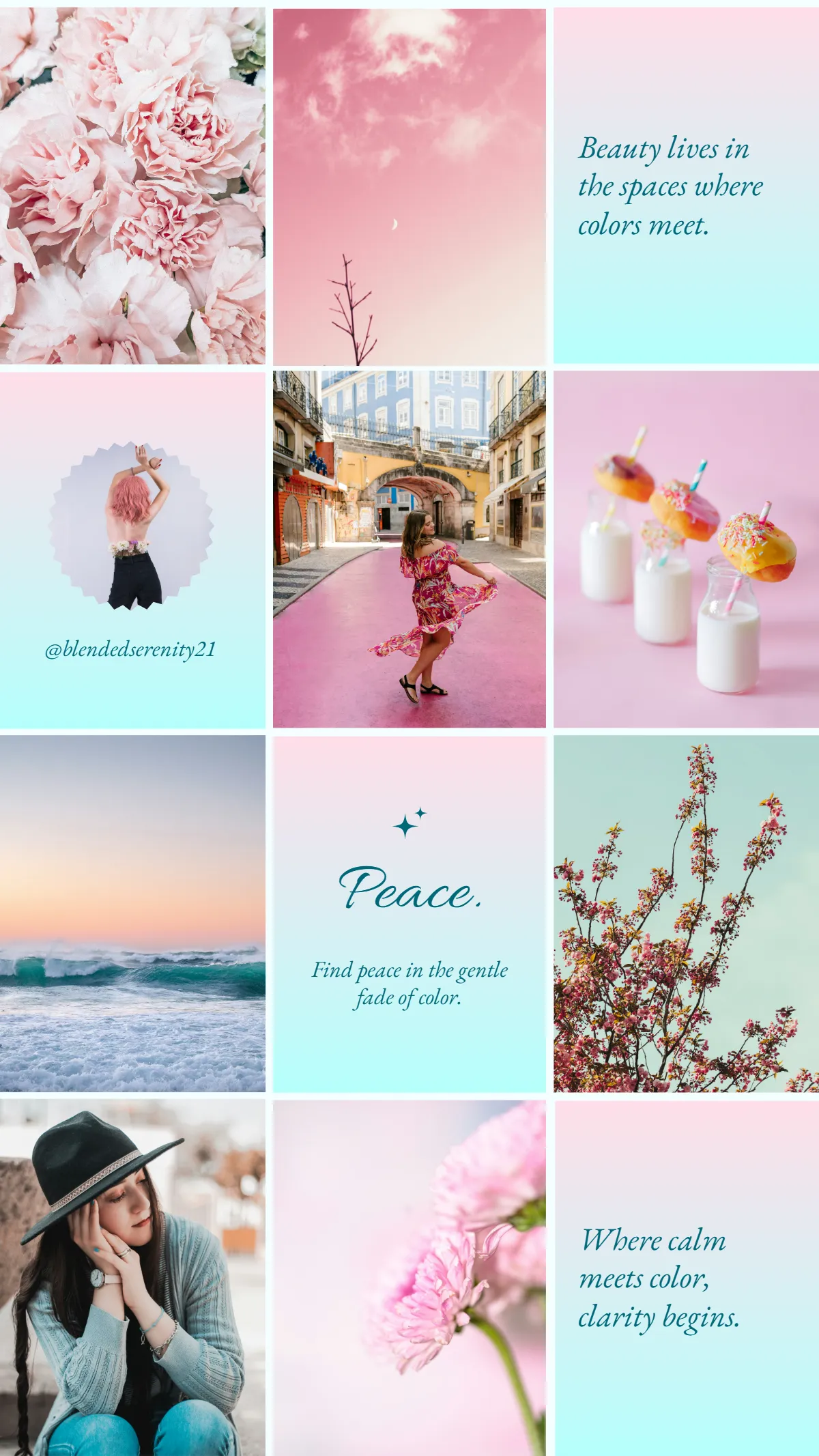 Free Gradient Instagram Grid Template to Edit Online Free Gradient Instagram Grid Template to Edit Online