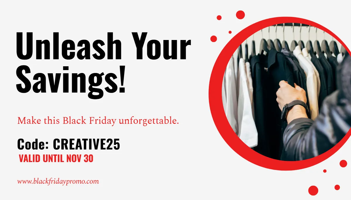 Free Creative Black Friday Card Template to Edit Online