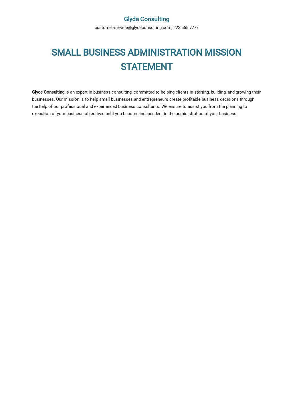 free-small-business-administration-mission-statement-template-google