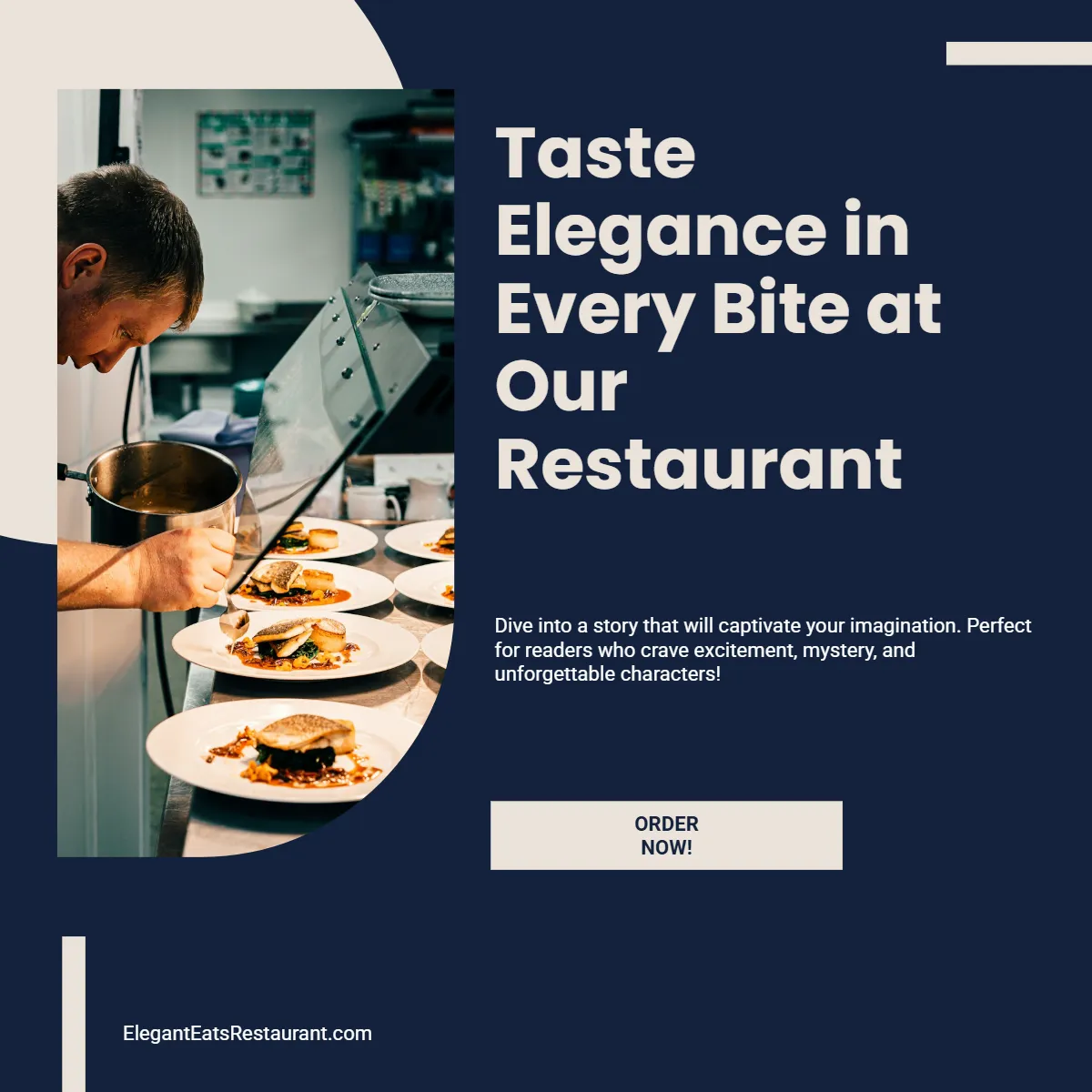 Free Aesthetic Restaurant Ad Template to Edit Online