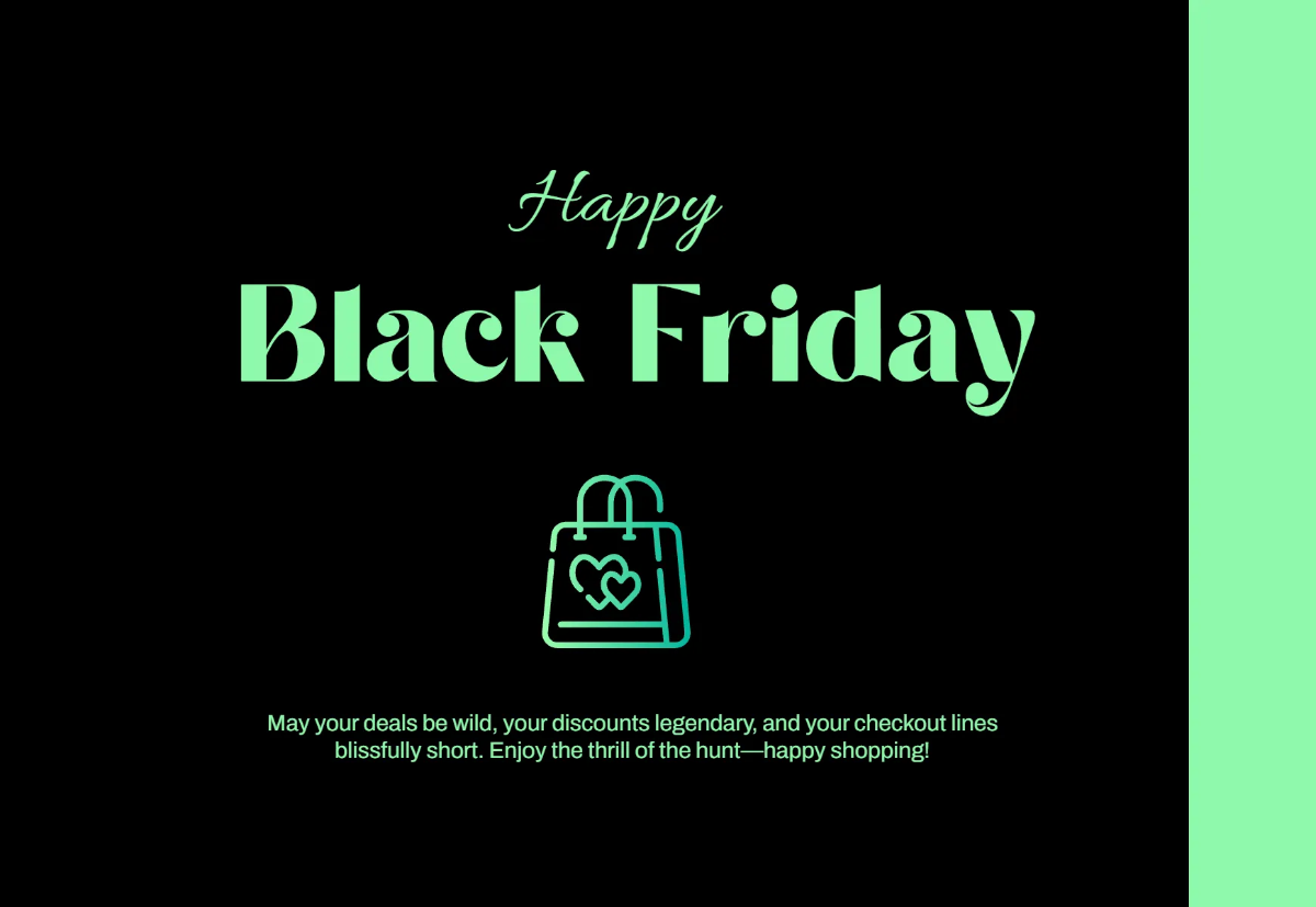 Free Black Friday Greeting Card Template to Edit Online