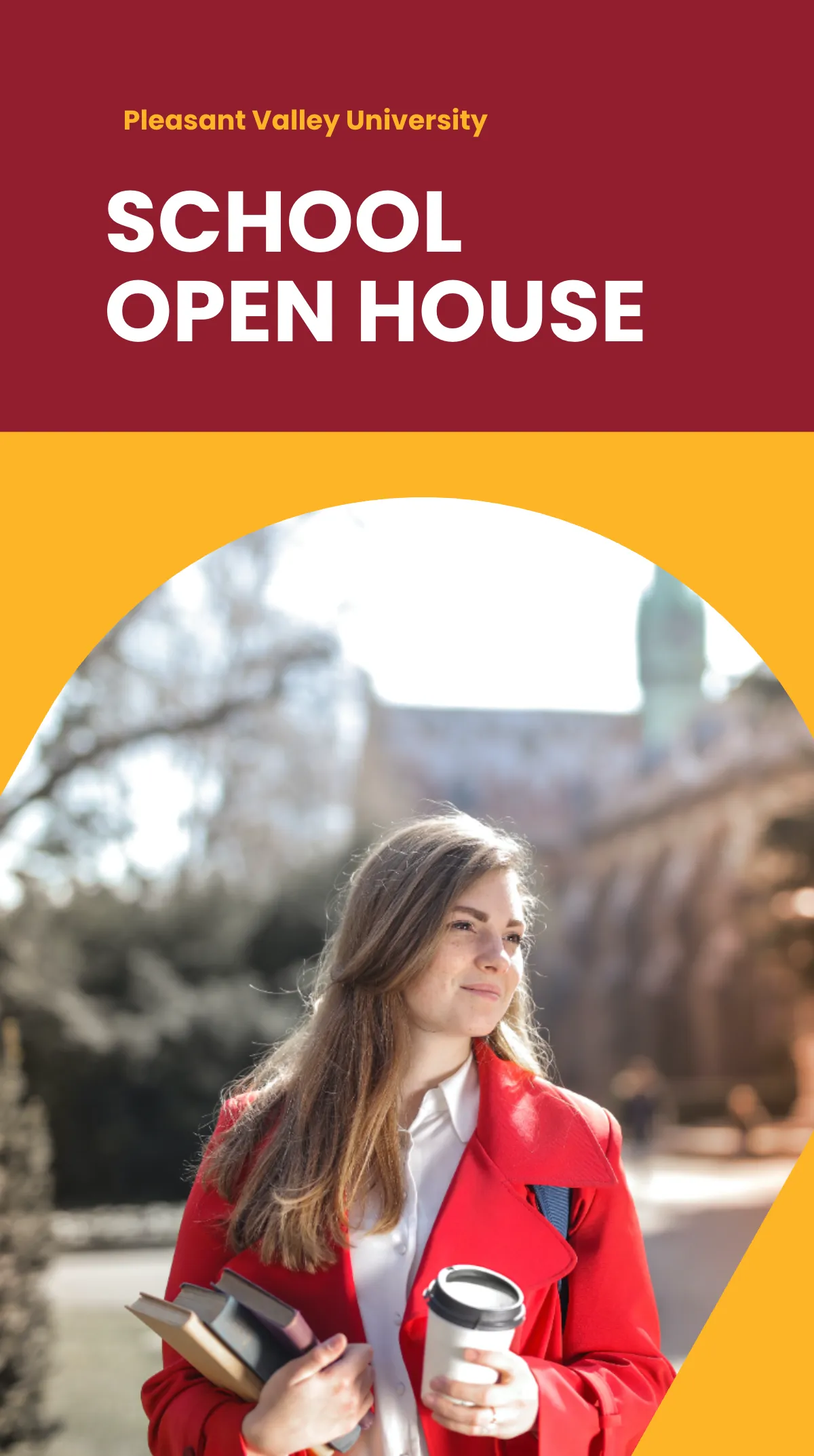 Free School Open House Instagram Story Template to Edit Online