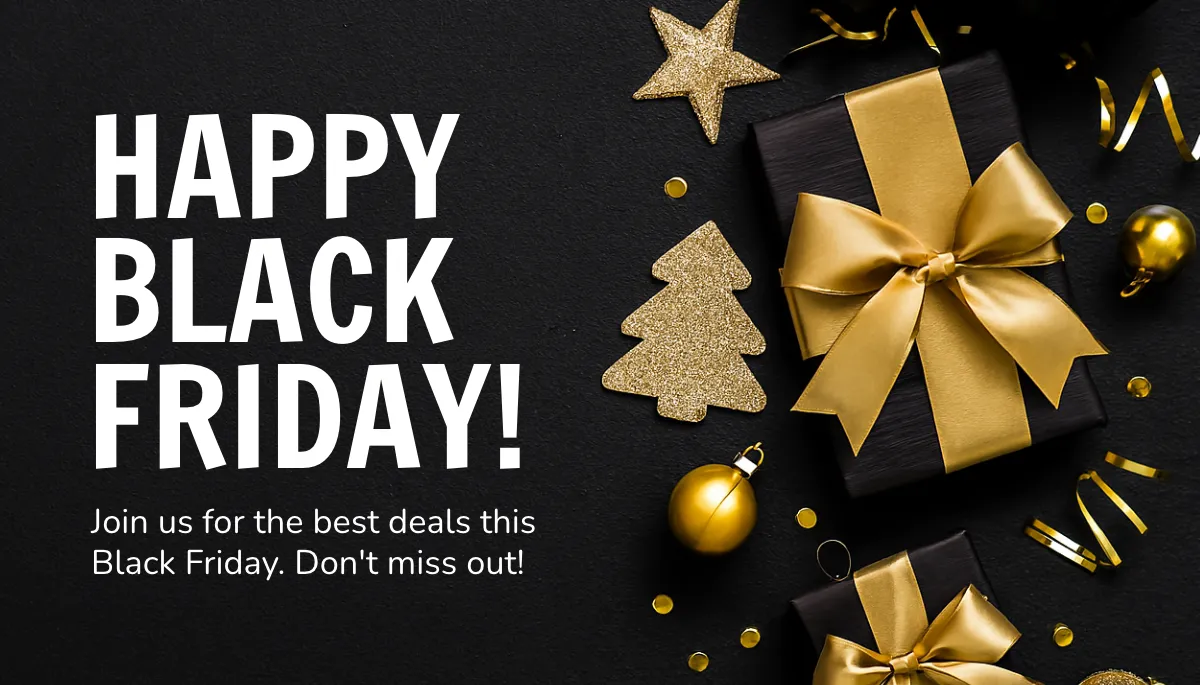 Free Festive Black Friday Card Template to Edit Online