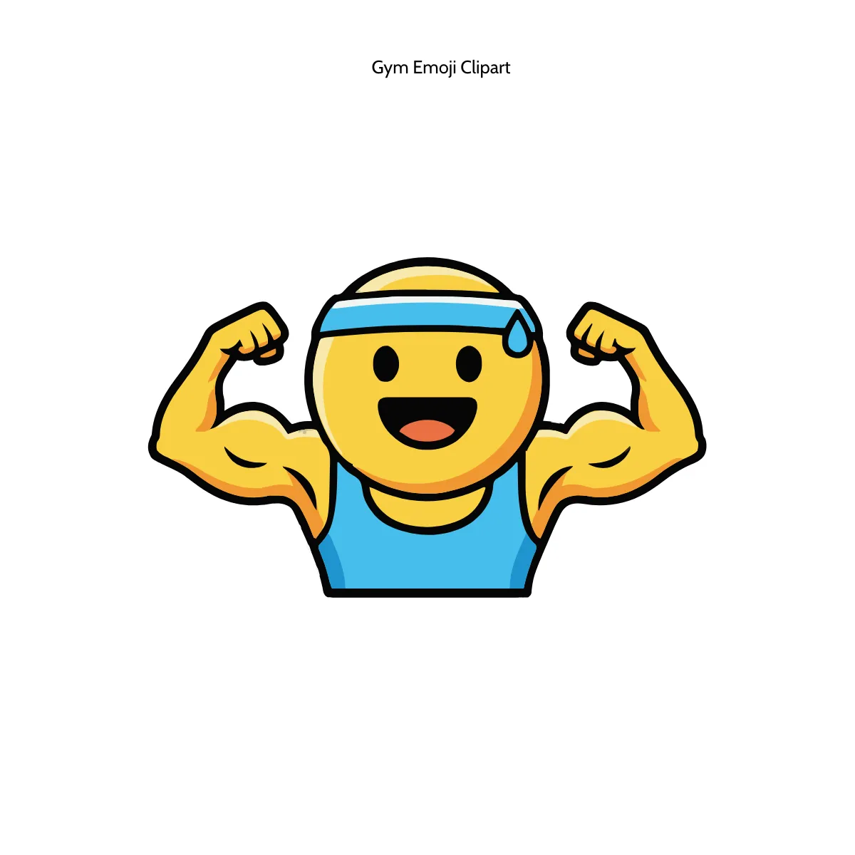 Free Gym Emoji Clipart Template to Edit Online