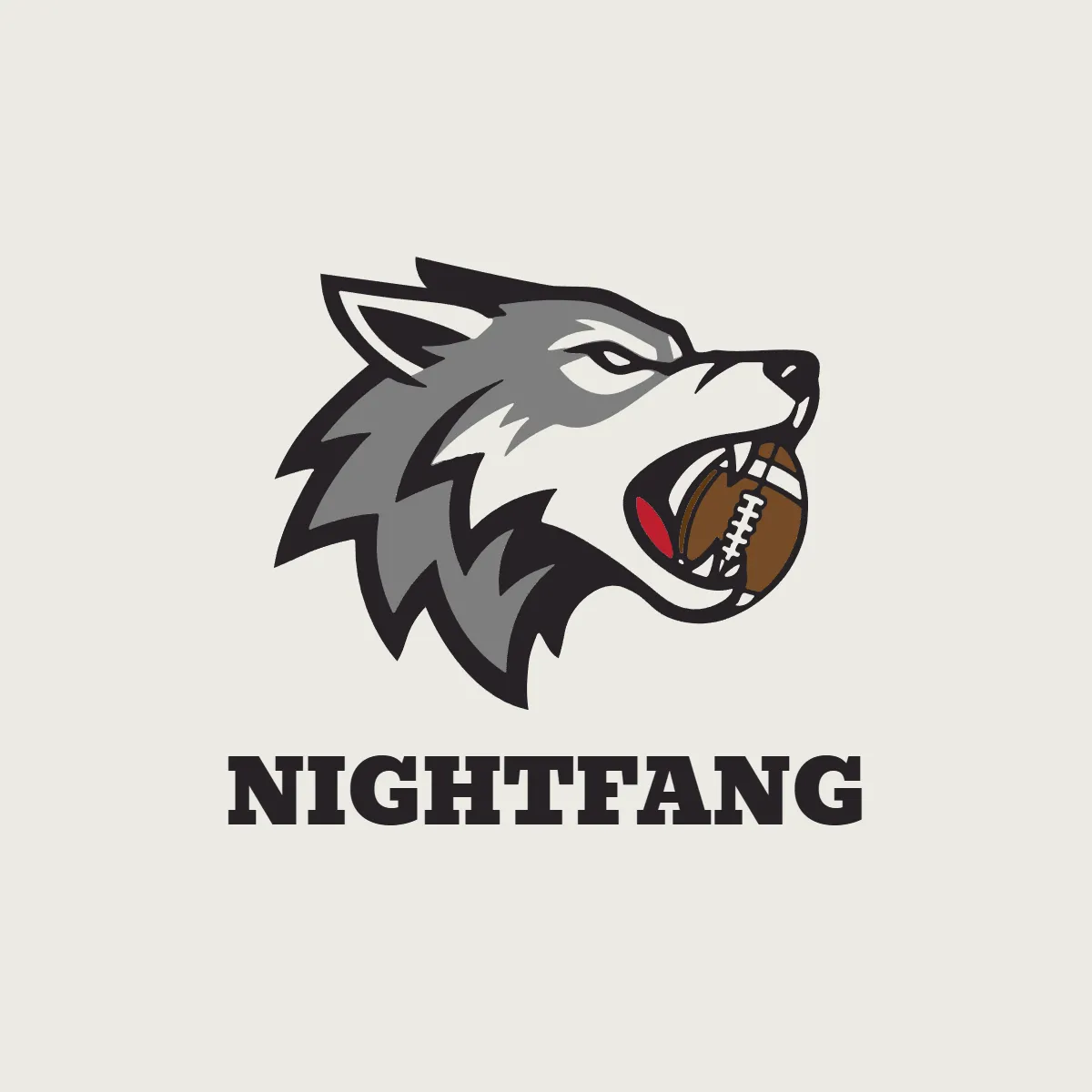 Free Wolf Football Logo to Edit Online