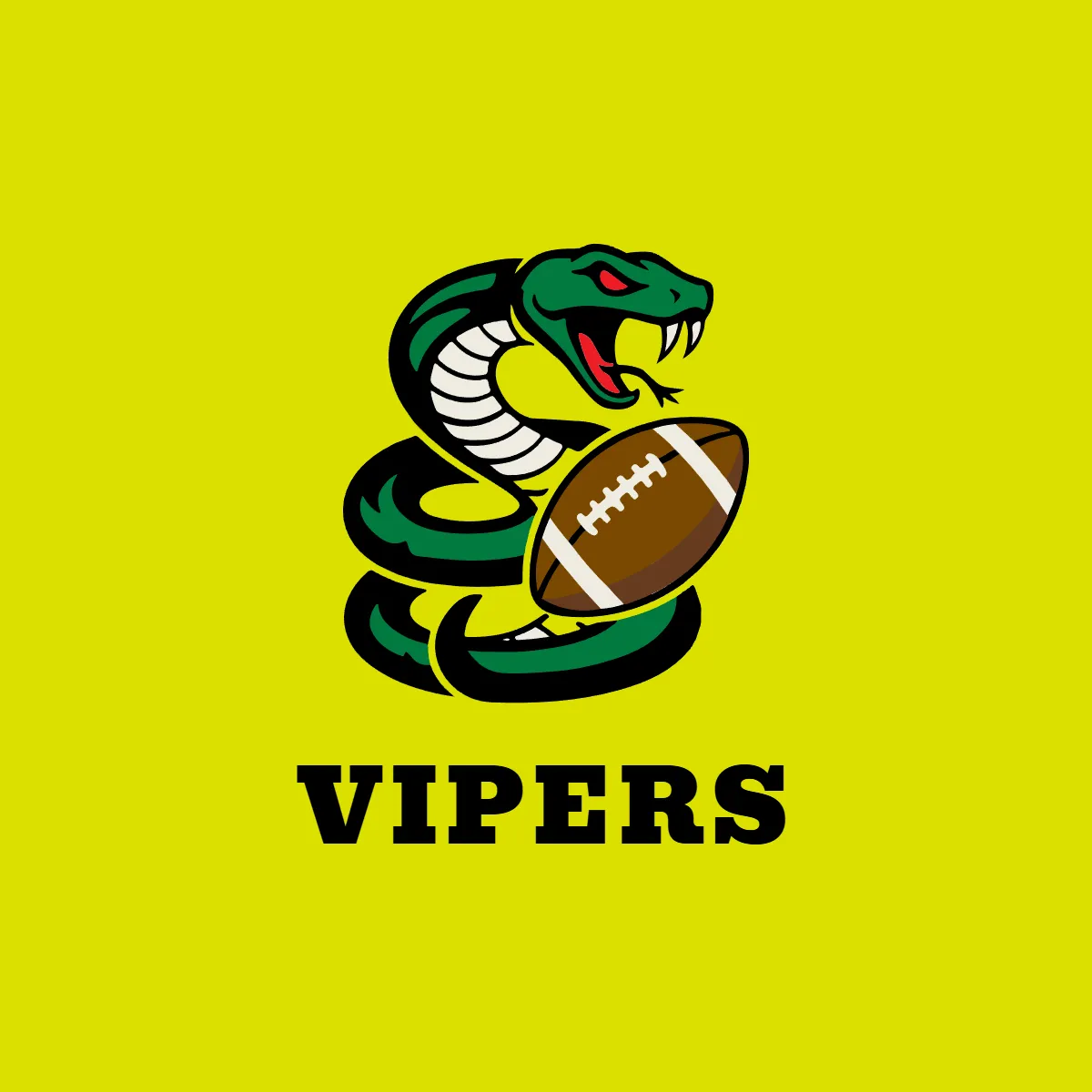Free Viper Football Logo to Edit Online
