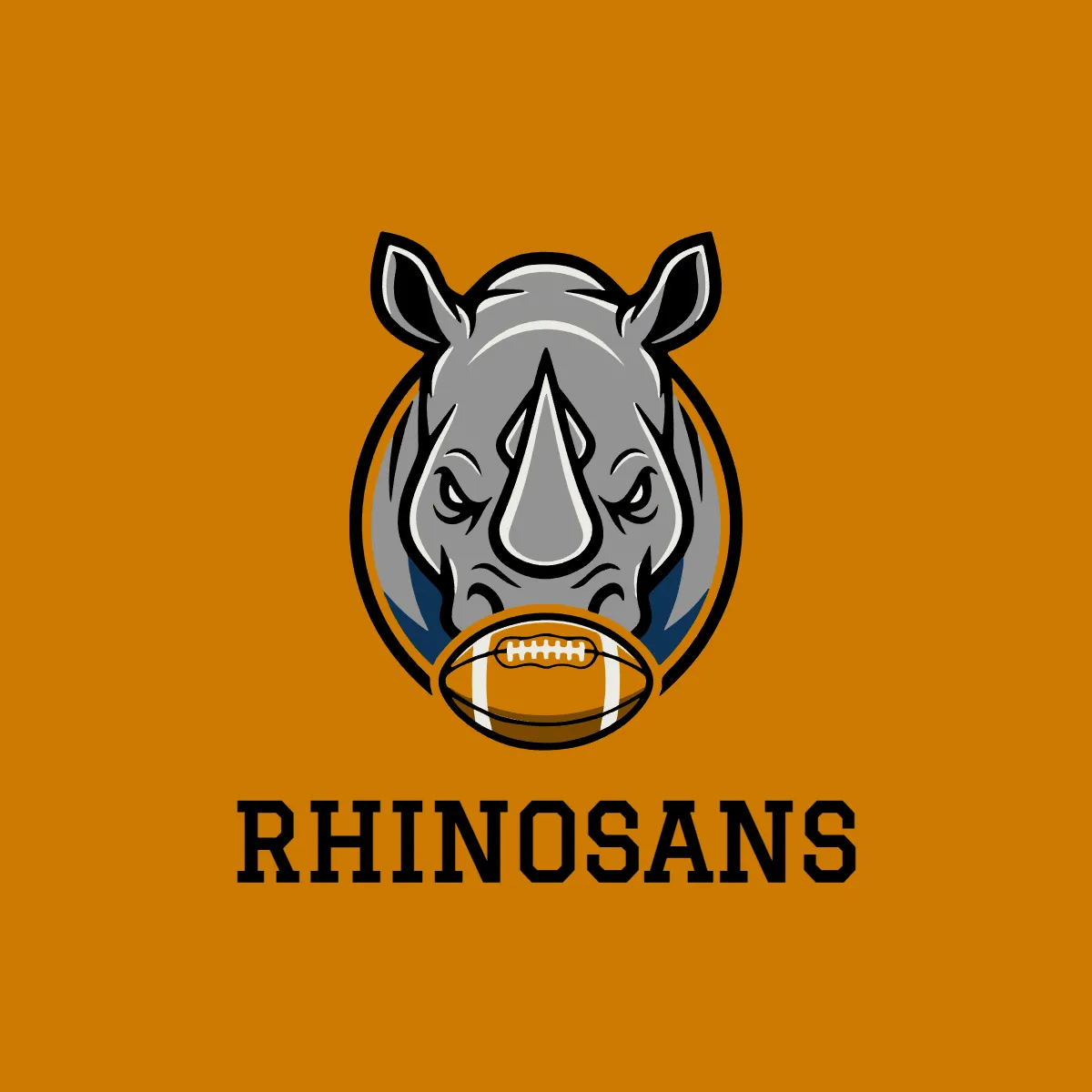 Free Rhino Football Logo Template to Edit Online