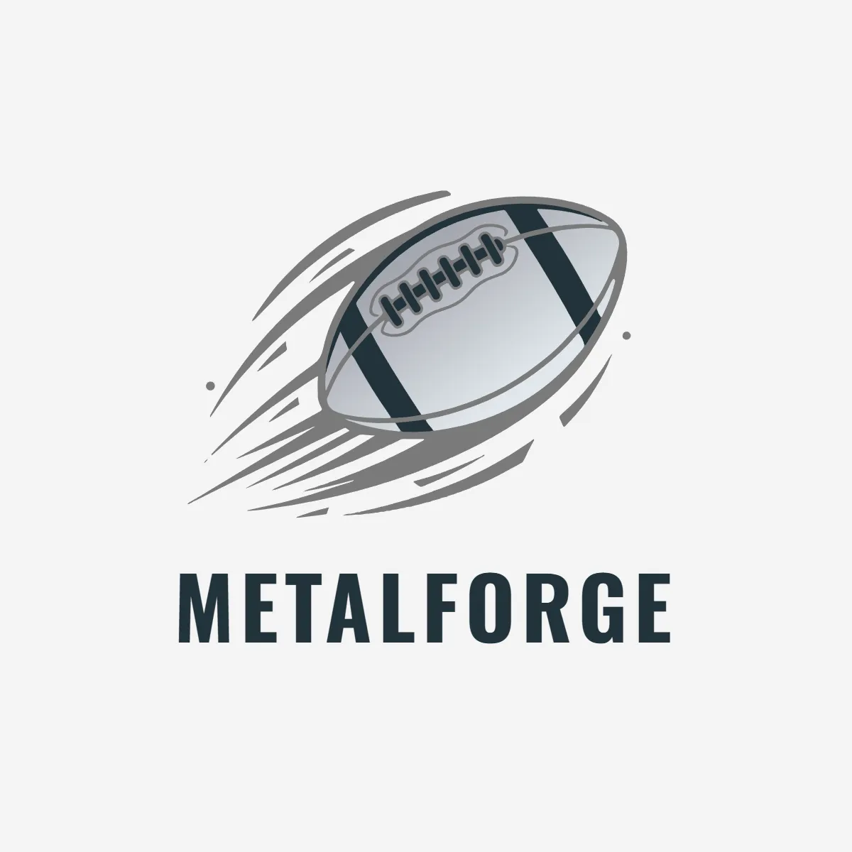 Free Metallic Football Logo Template to Edit Online