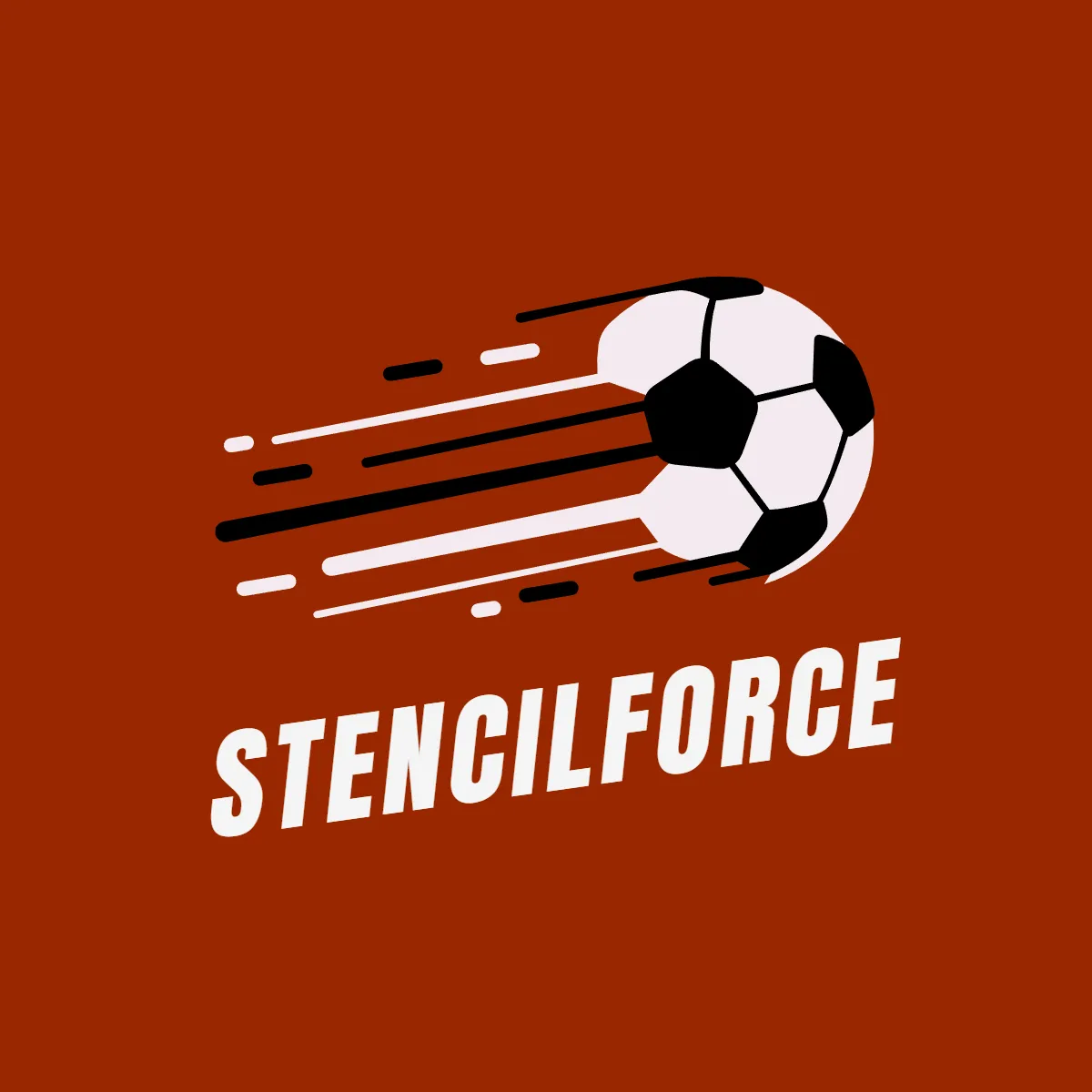 Free Stencil Football Logo to Edit Online