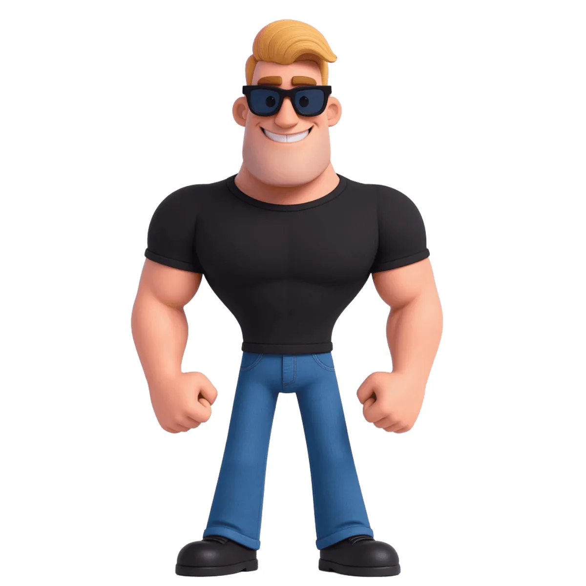 Free Johnny Bravo Character to Edit Online