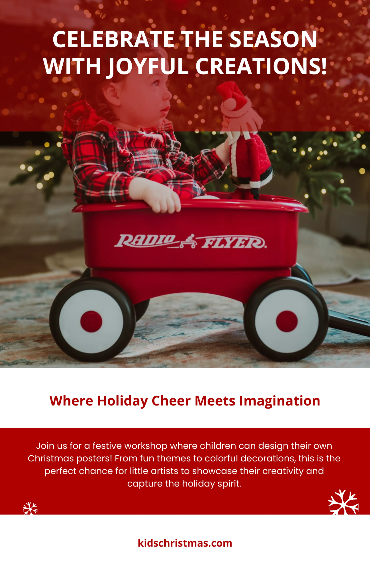 Free Kids Christmas Poster Template to Edit Online