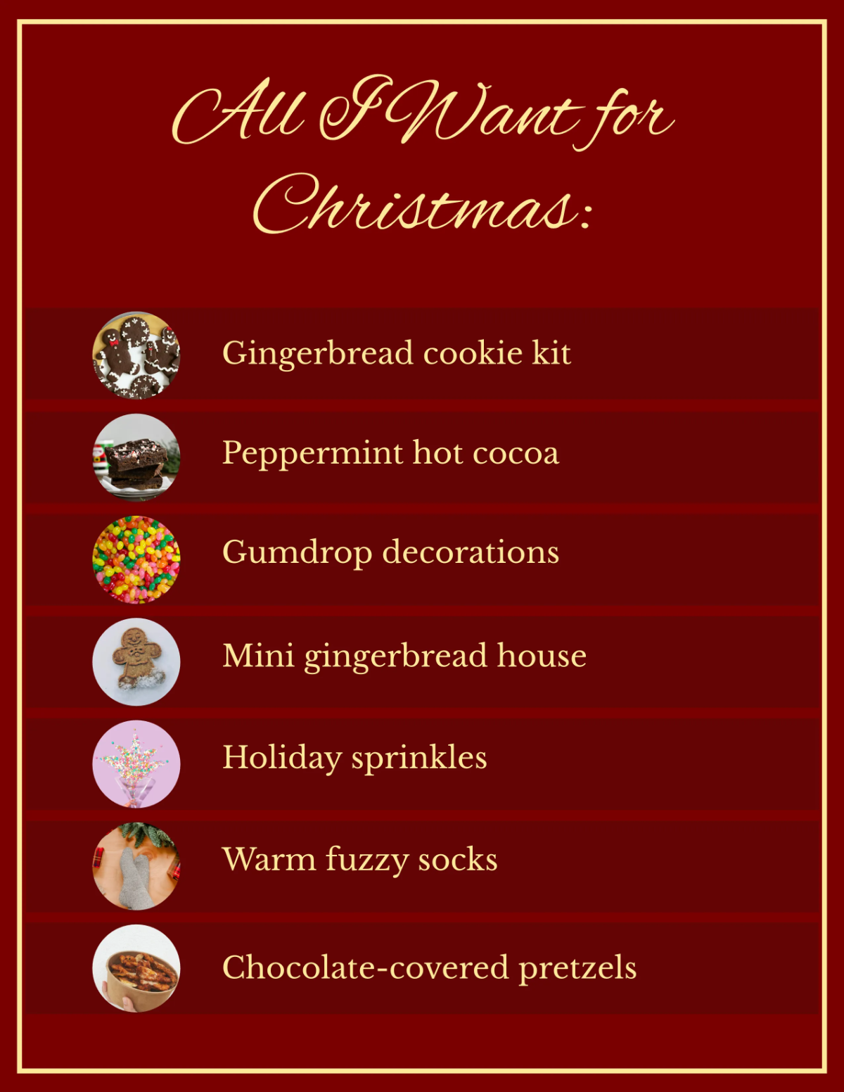 Free Christmas Gingerbread List Template to Edit Online Free Christmas Gingerbread List Template to Edit Online