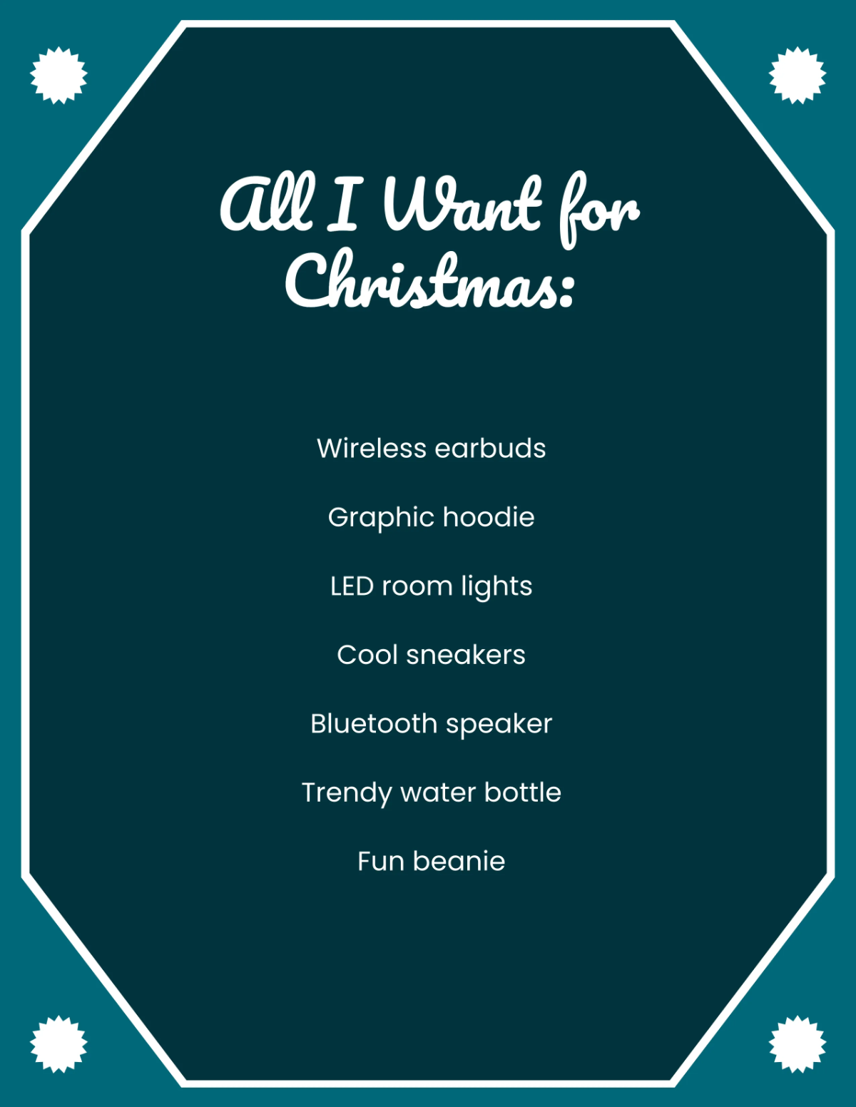 Free Cool Christmas List Template to Edit Online Free Cool Christmas List Template to Edit Online