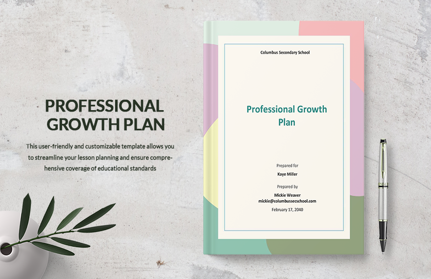 Professional Growth Plan Template
