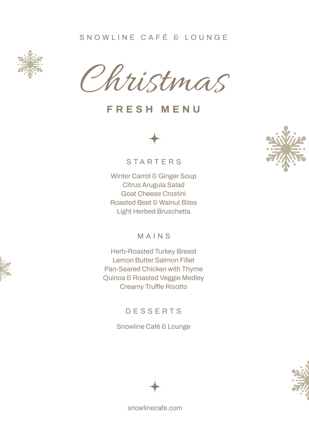 Free Clean Christmas Menu Template to Edit Online Free Clean Christmas Menu Template to Edit Online