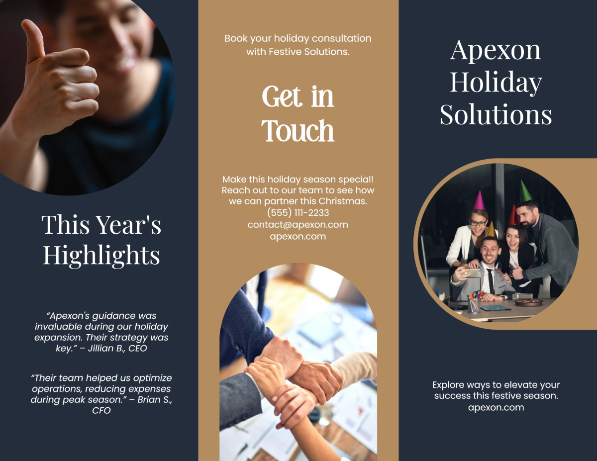 Free Christmas Brochure For Business Template to Edit Online Free Christmas Brochure For Business Template to Edit Online