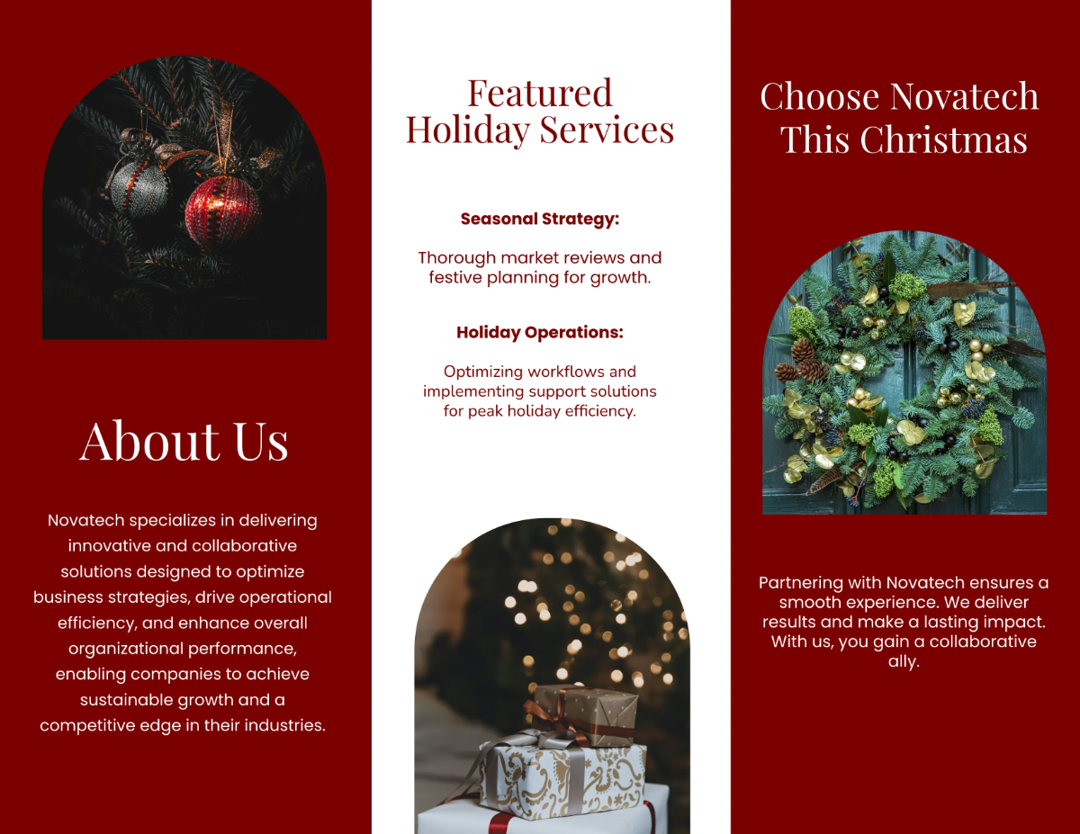Free Christmas Season Brochure Template to Edit Online