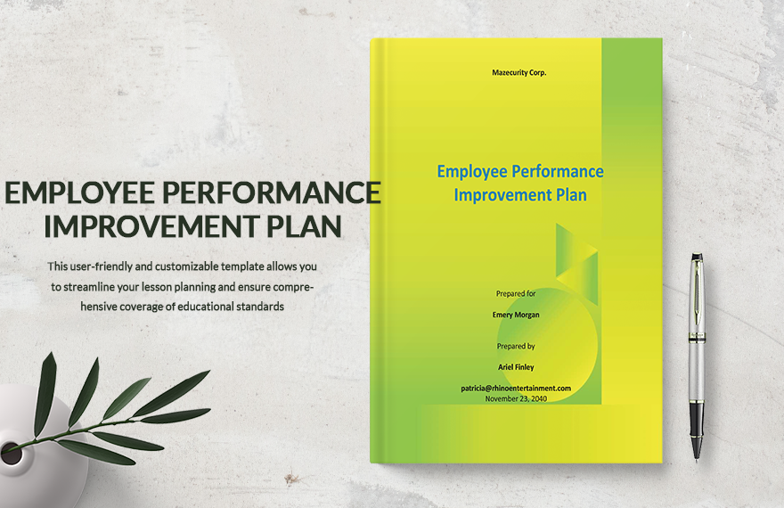 Sample Employee Performance Improvement Plan Template