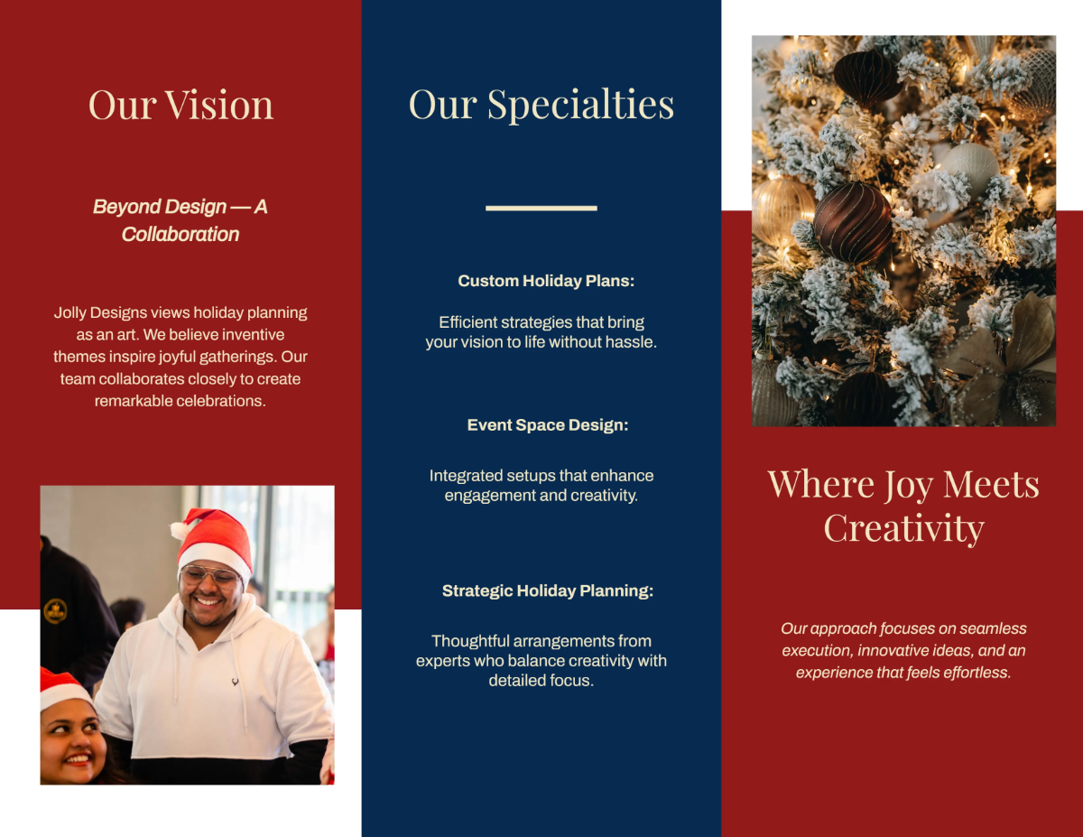 Free Beautiful Christmas Brochure Template to Edit Online
