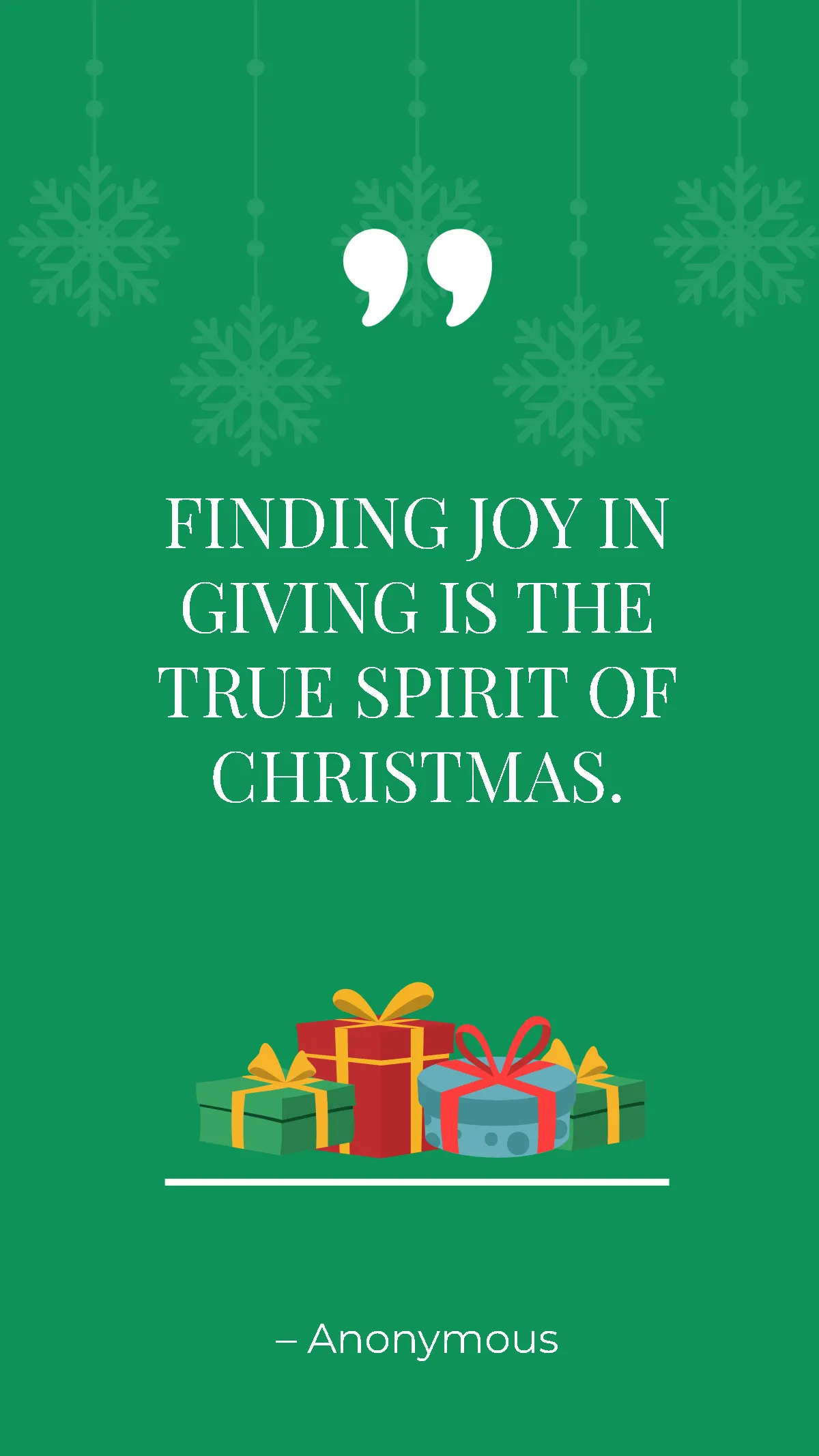 Gift Giving Christmas Quote Template Gift Giving Christmas Quote Template