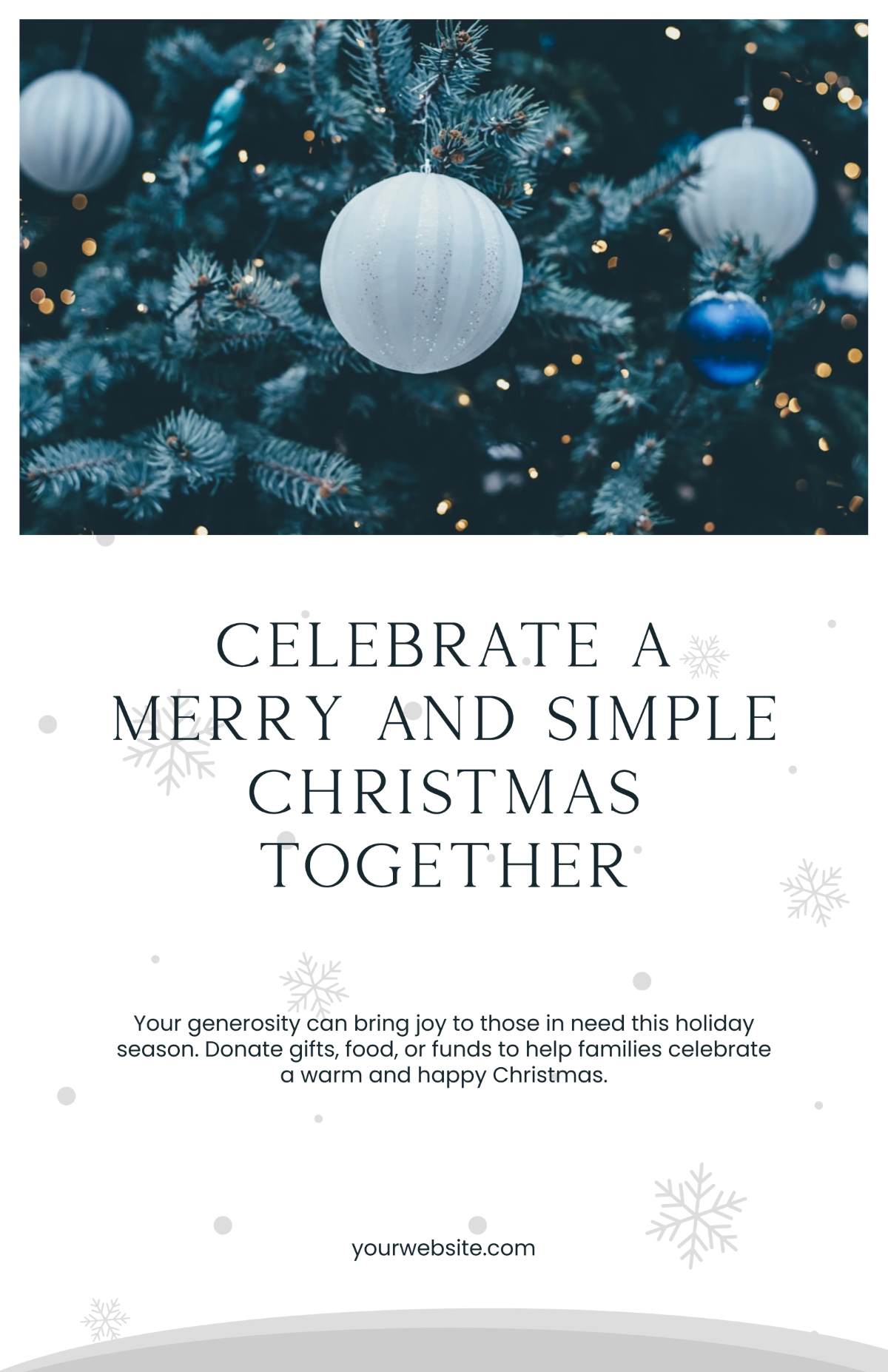 Free Easy Christmas Poster Template to Edit Online